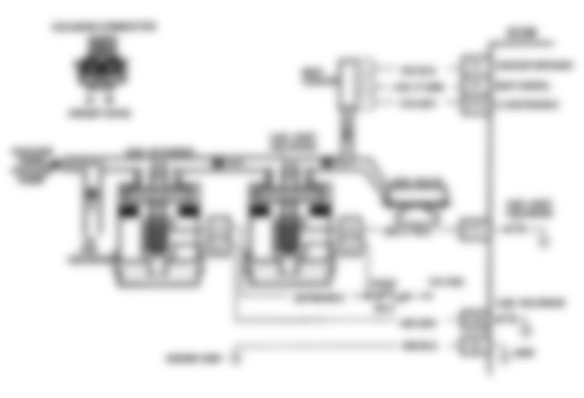 GMC Vandura G2500 1992 - Component Locations -  CODE 33, Flow Chart, MAP Sensor Signal Voltage High