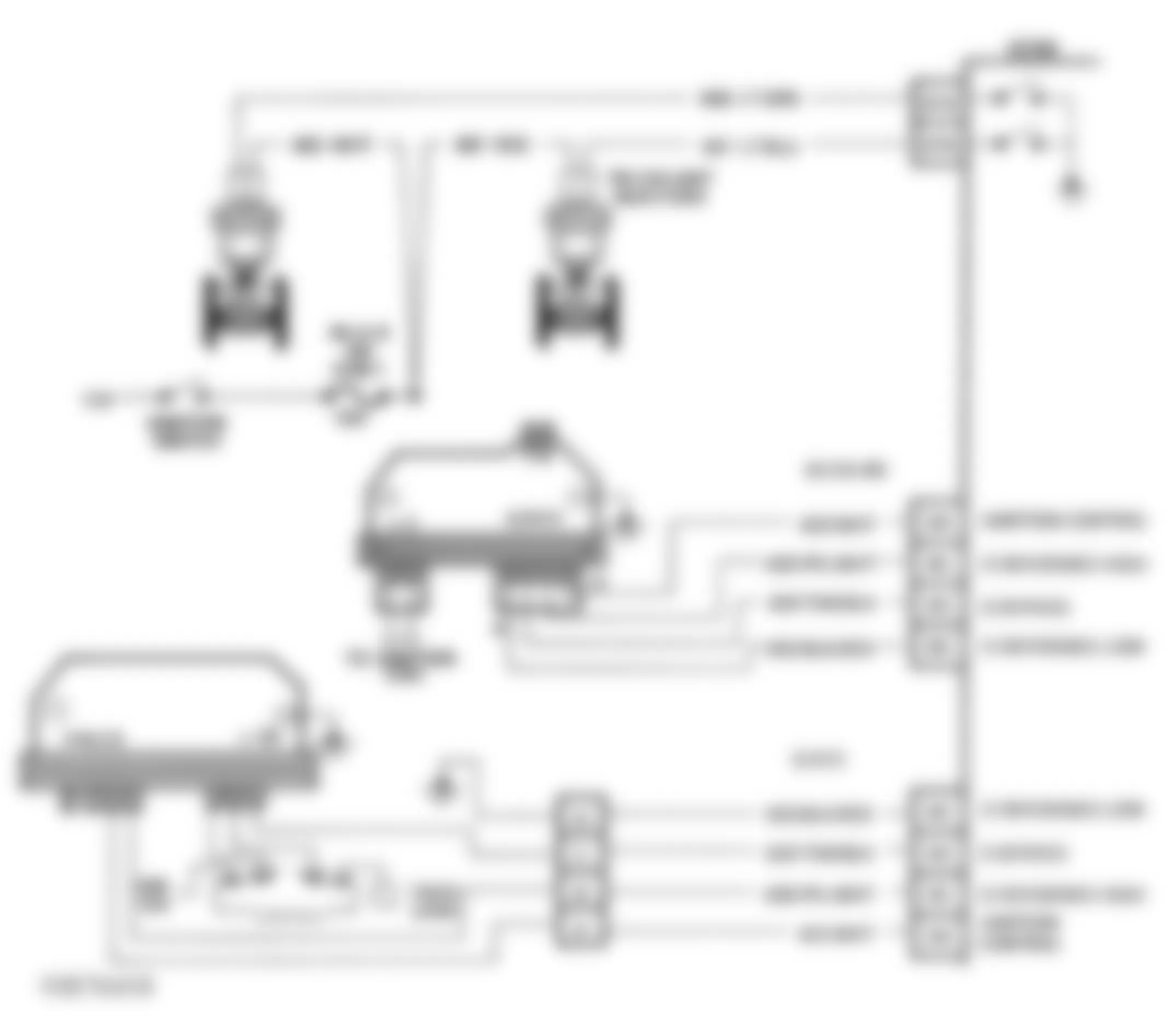GMC Jimmy 1993 - Component Locations -  CODE 42, Schematic, Elec. Spark Timing (4.3L C, K & P Series W/ M/T)