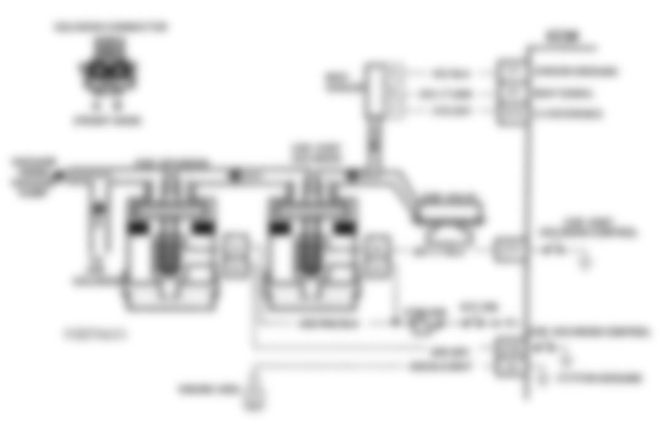 GMC Vandura Special G3500 1993 - Component Locations -  DTC 33, Schematic, MAP Sensor Signal Voltage Hi (M/T C & K Series)