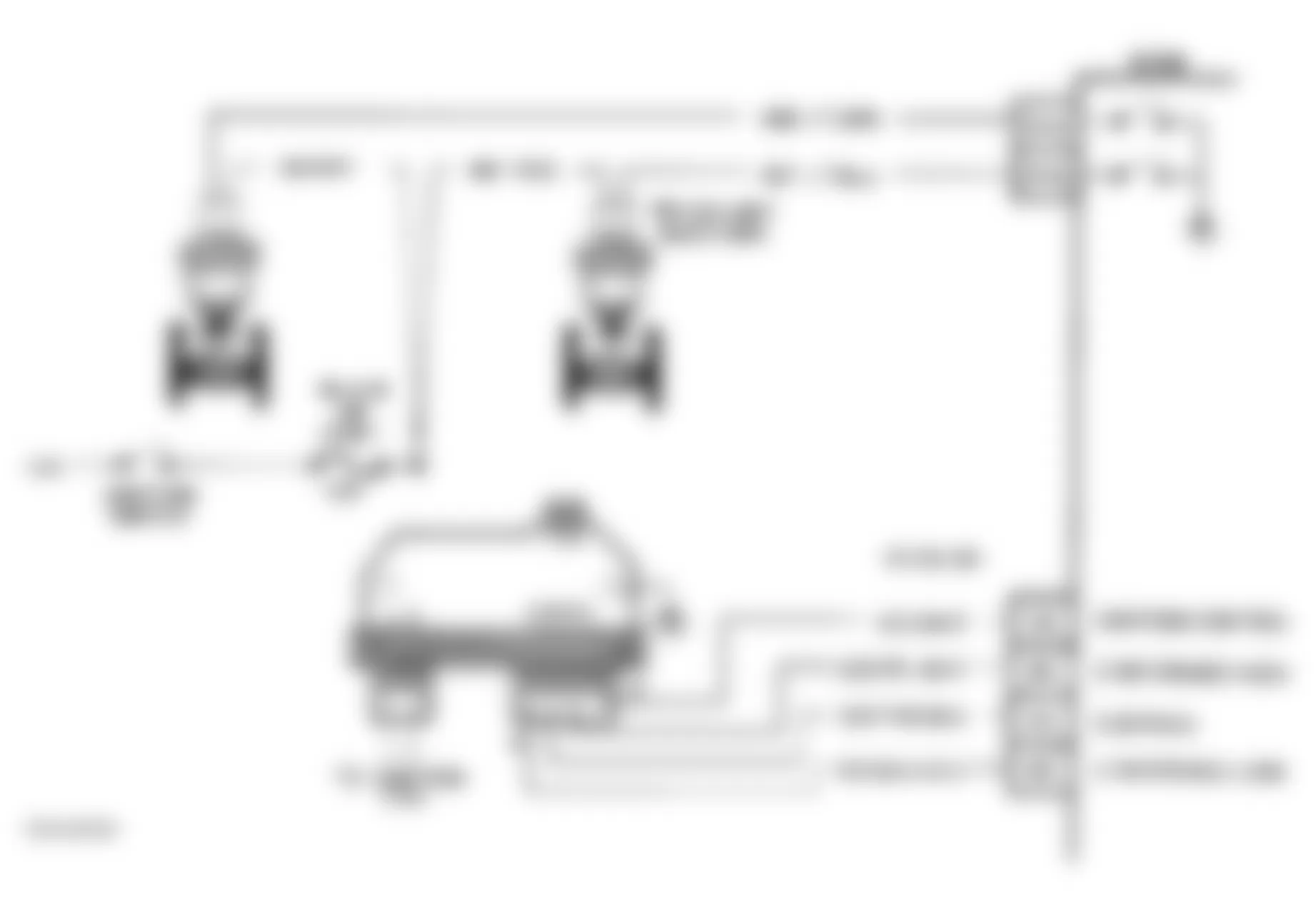 GMC Pickup C2500 1994 - Component Locations -  Code 42 Schematic (L & M Series 4.3L VIN Z) Ignition Control