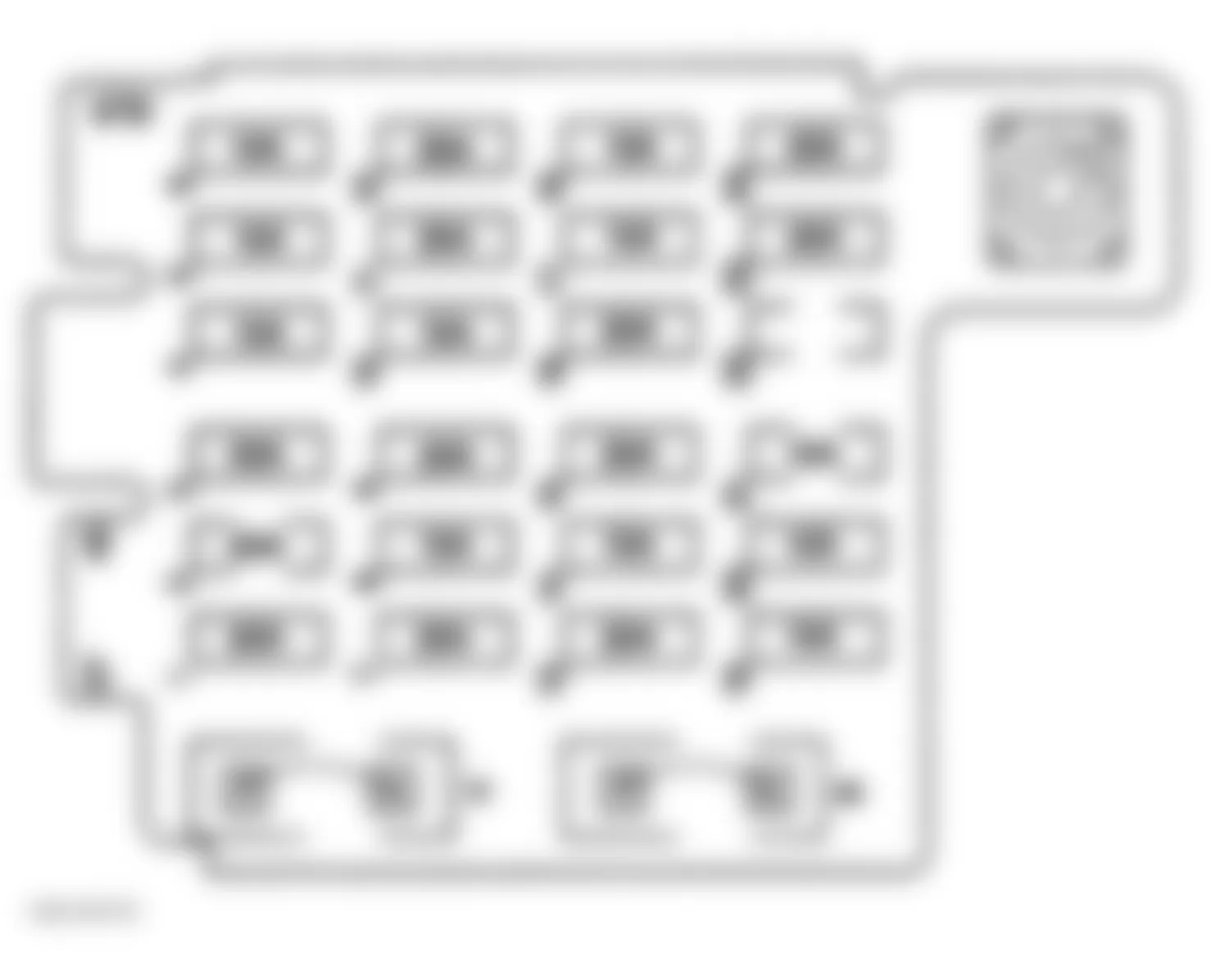 GMC Pickup C1500 1997 - Component Locations -  Identifying Instrument Panel Fuse Block Components