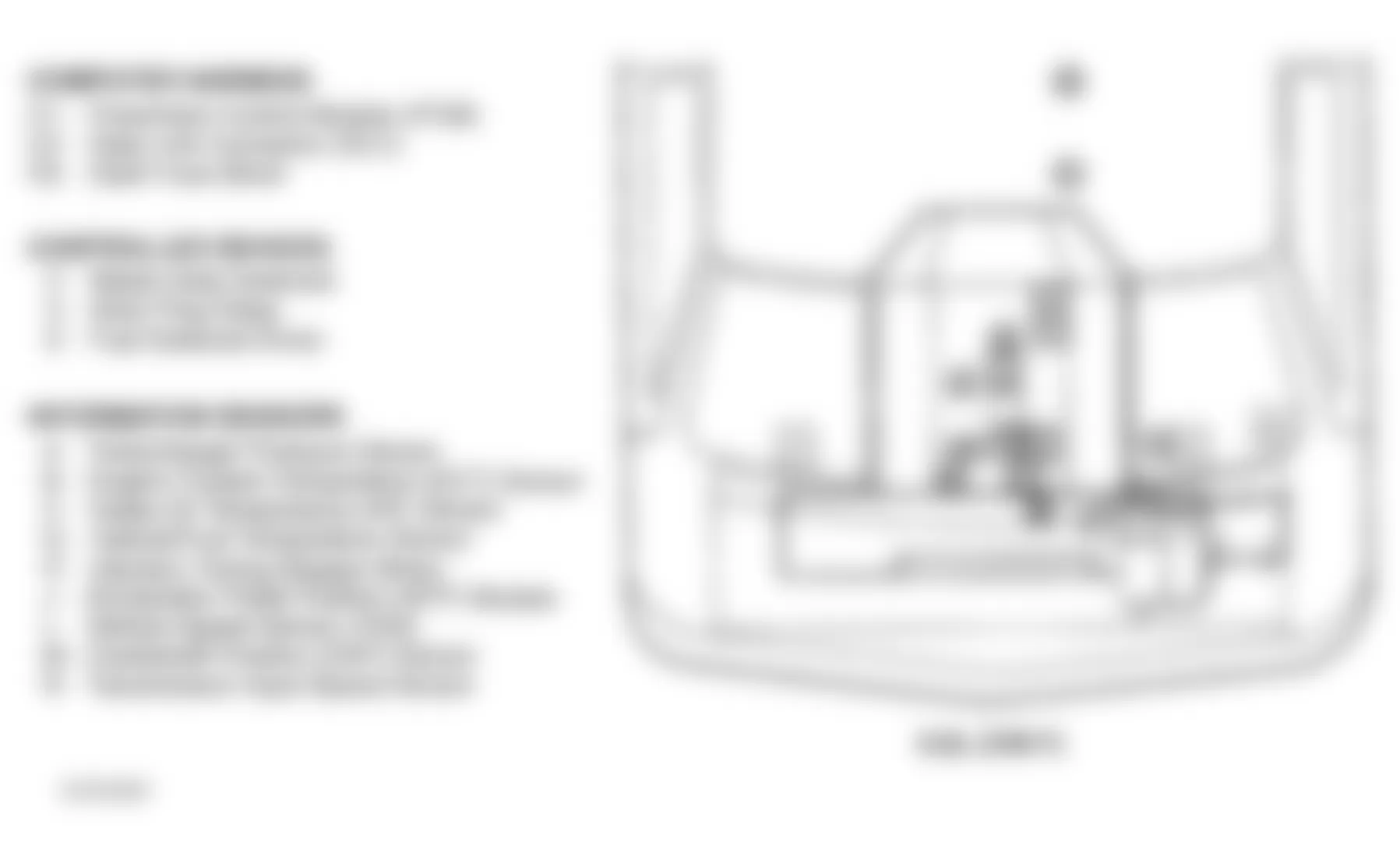 GMC Savana Camper Special G3500 1997 - Component Locations -  Engine Compartment (6.5L VIN F)
