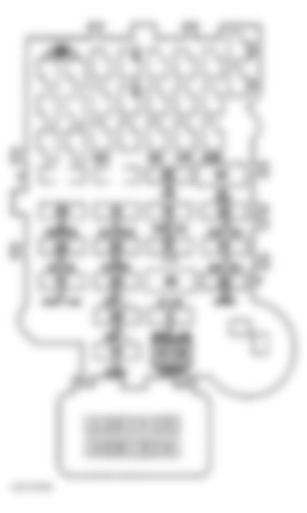 GMC Vandura P3500 1997 - Component Locations -  Identifying Instrument Panel Fuse Block Fuses (Commercial Chassis, 1996)