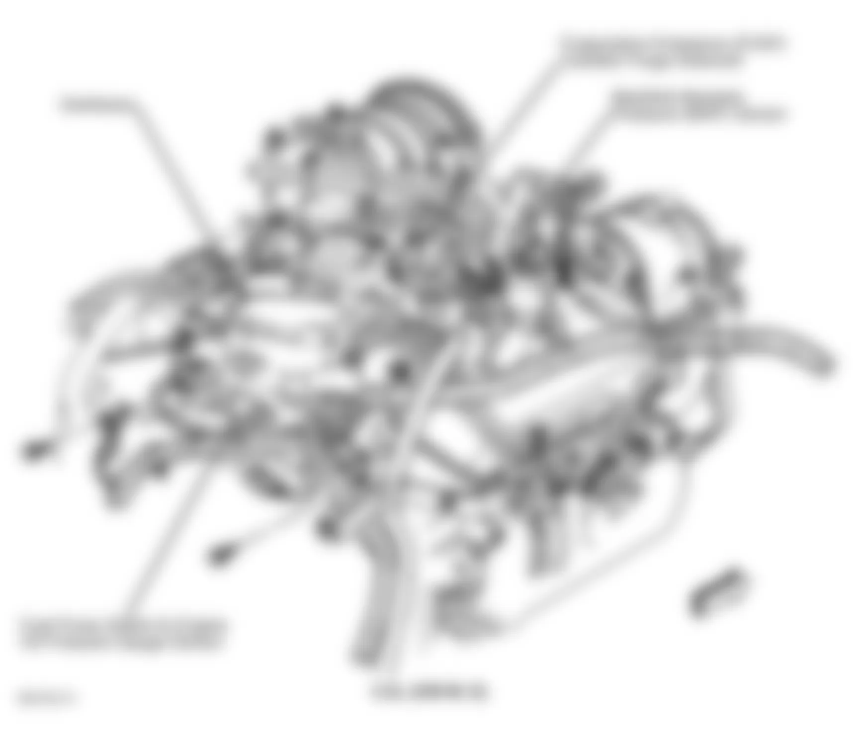 GMC Envoy 1998 - Component Locations -  Top Right Rear Of Engine (4.3L VIN W & VIN X)