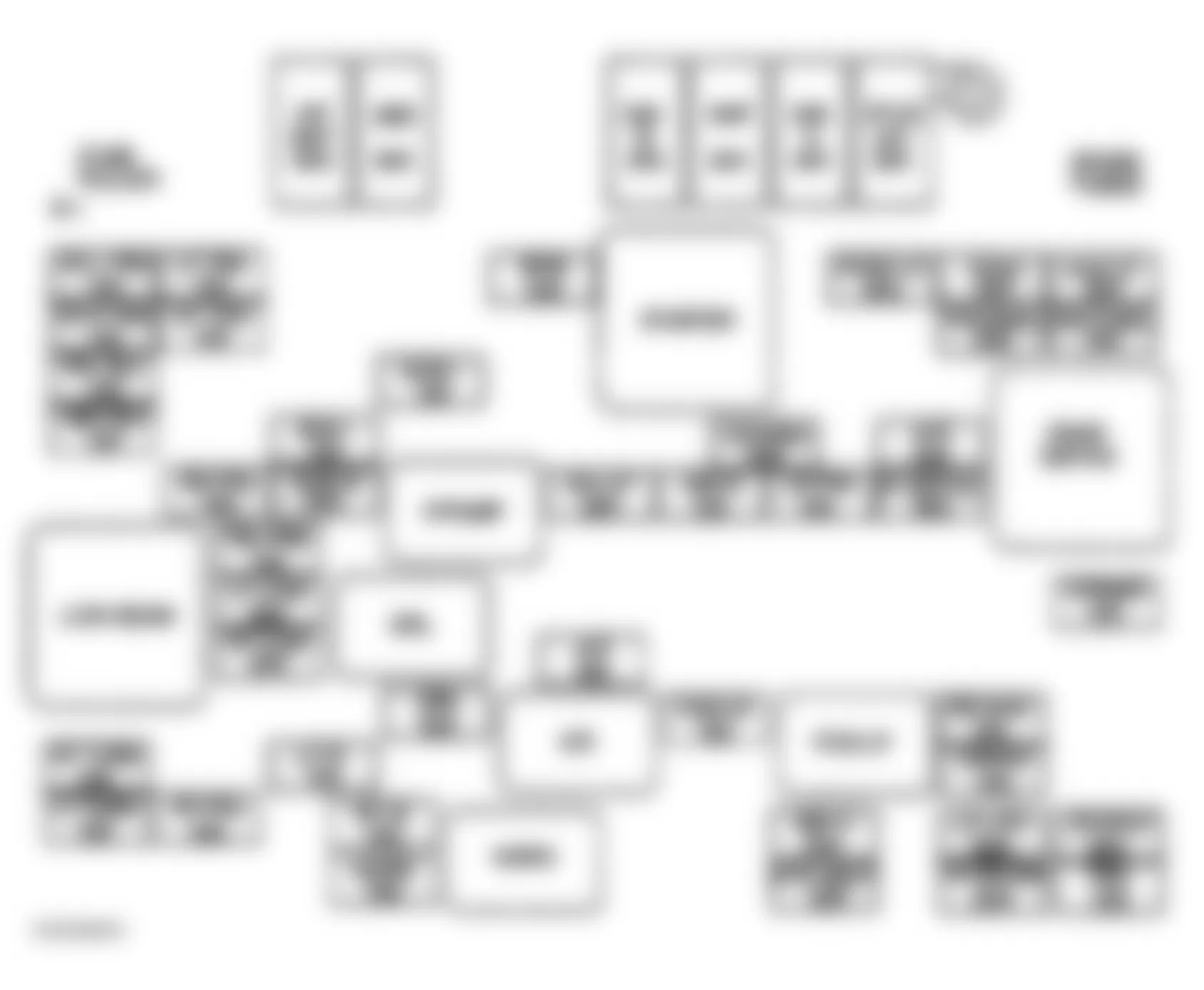 GMC Sonoma 1998 - Component Locations -  UBEC Label - Envoy