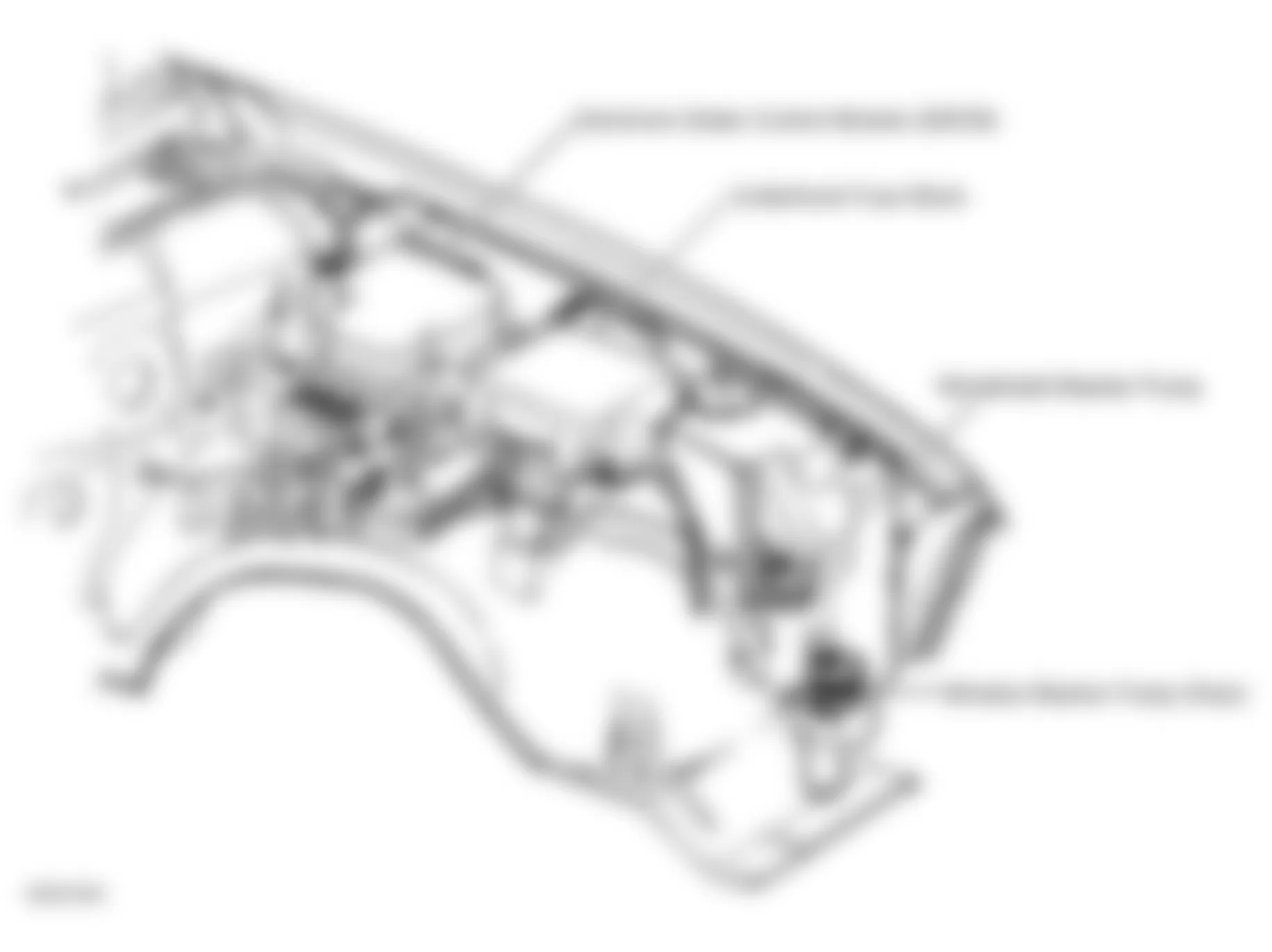 GMC Jimmy 1999 - Component Locations -  Left Side Of Engine Compartment