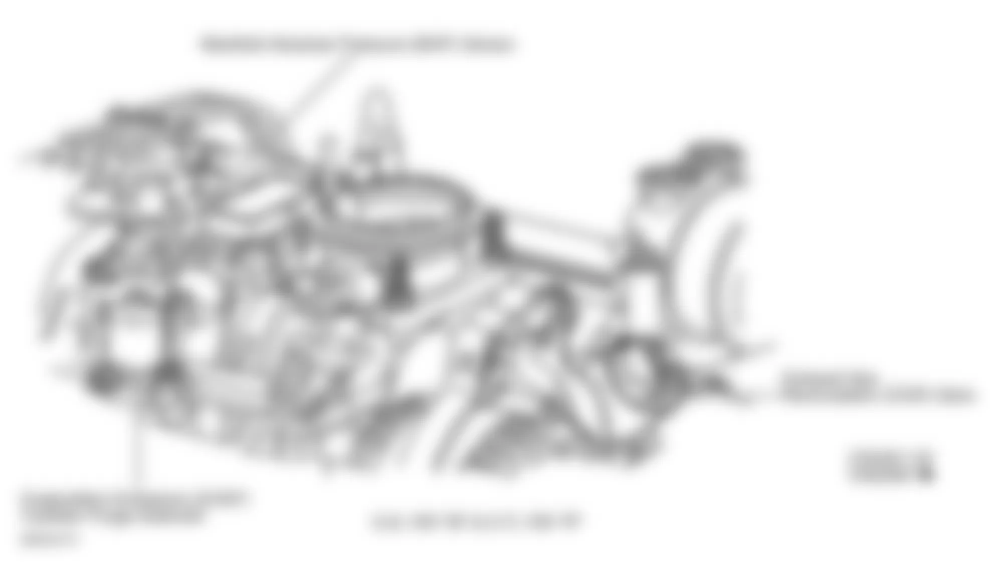 GMC Pickup K1500 1999 - Component Locations -  Top Of Engine (5.0L VIN M & 5.7L VIN R)