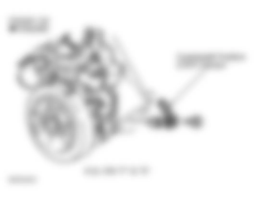 GMC Pickup K1500 1999 - Component Locations -  Lower Front Of Engine (6.5L VIN F & VIN S)