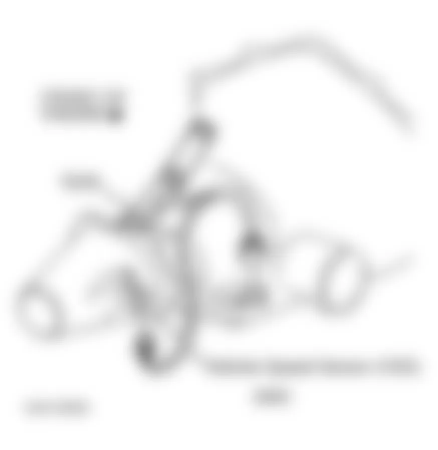 GMC Safari 1999 - Component Locations -  Right Side Of Transmission (2WD)