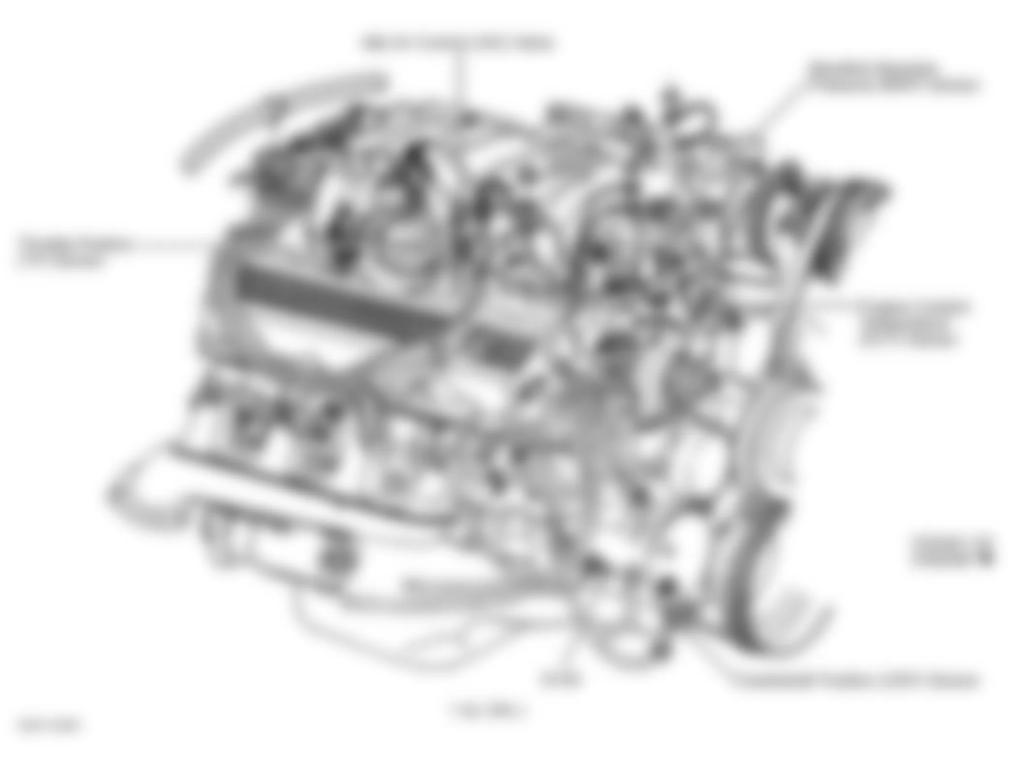GMC Savana G2500 1999 - Component Locations -  Right Side Of Engine (7.4L VIN J)