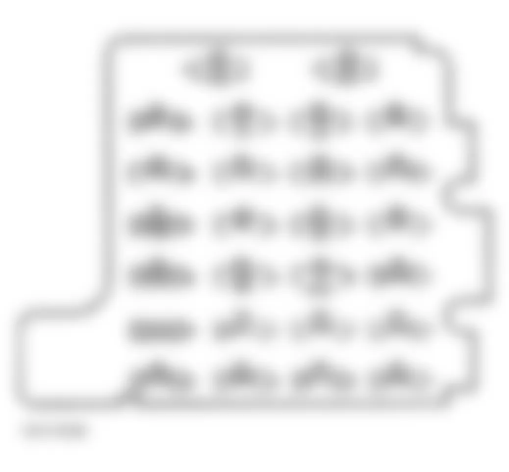 GMC Savana G3500 1999 - Component Locations -  Identifying Instrument Panel Fuse Block Components