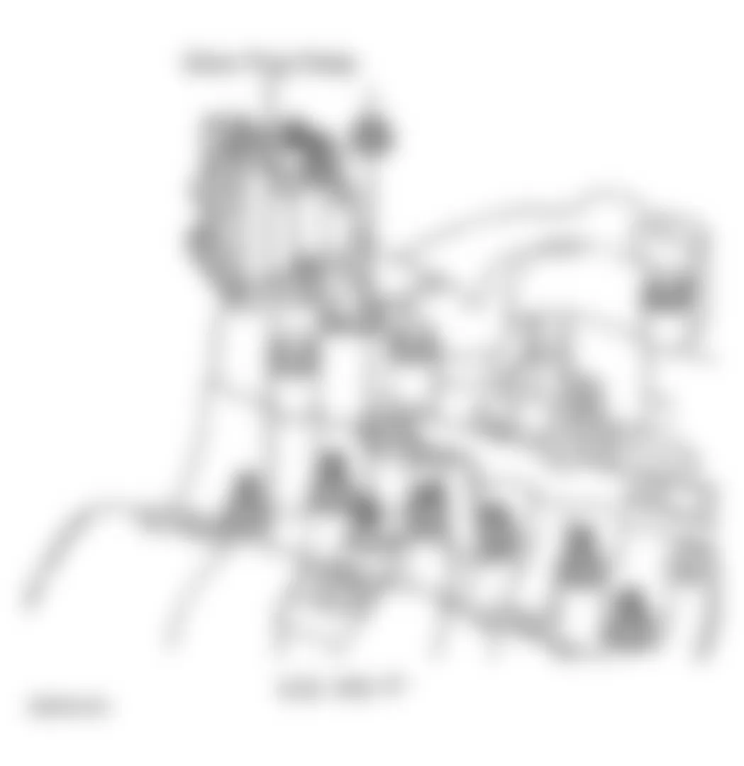 GMC Savana Special G3500 1999 - Component Locations - Top Of Engine (6.5L VIN F)