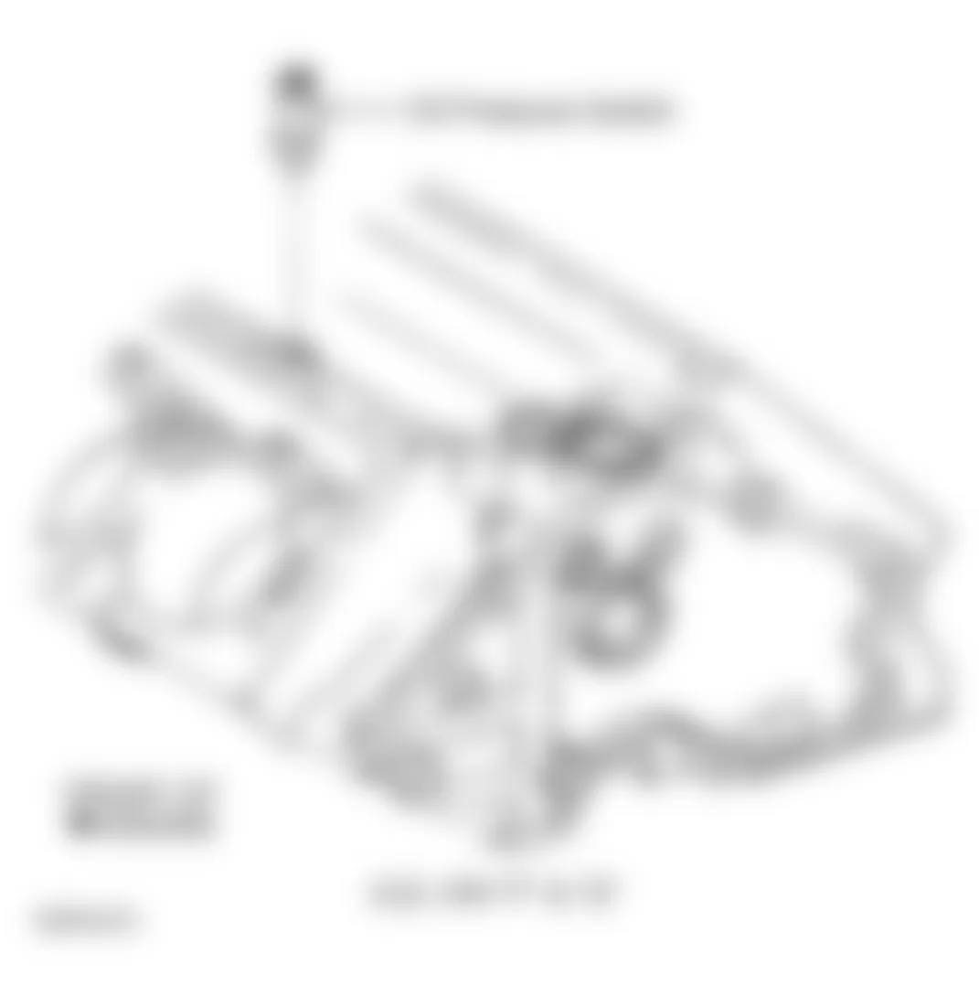 GMC Suburban K2500 1999 - Component Locations -  Rear Of Engine Compartment (6.5L VIN F & VIN S)