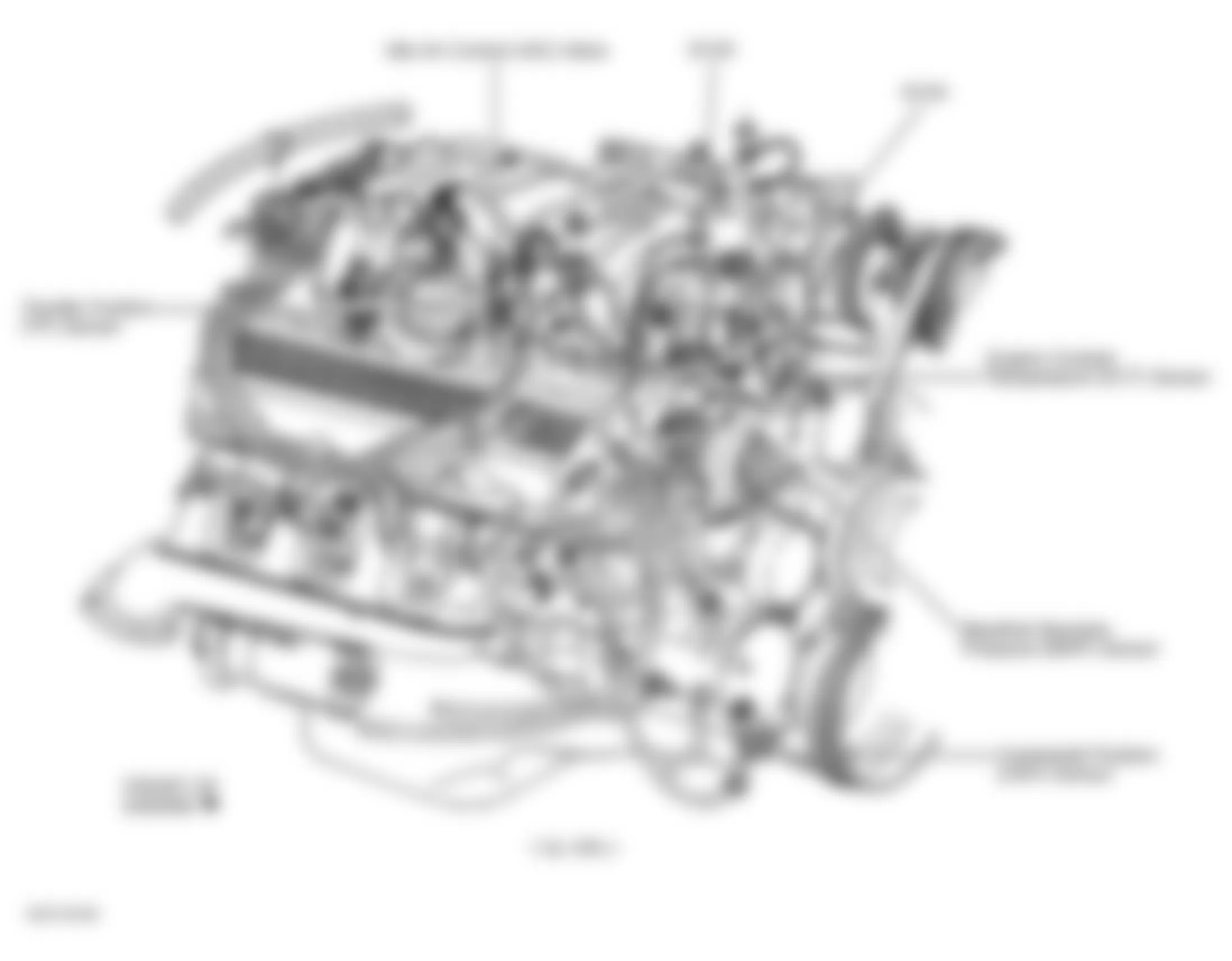 GMC Suburban K2500 1999 - Component Locations -  Right Side Of Engine (7.4L VIN J)