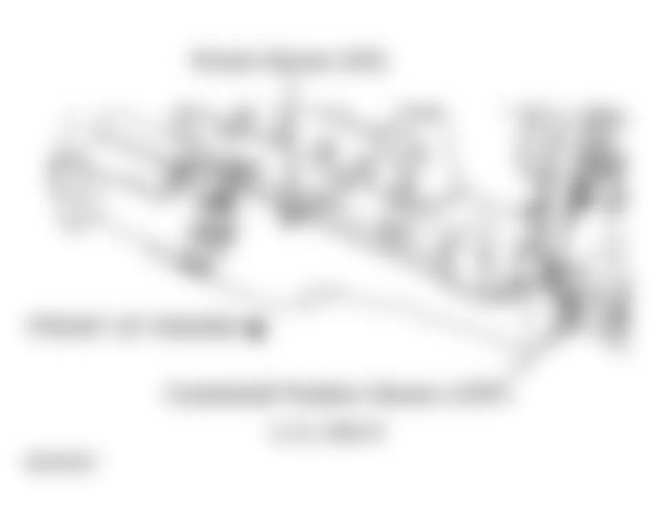 GMC Pickup C3500 2000 - Component Locations -  Lower Right Side Of Engine (5.7L VIN R)