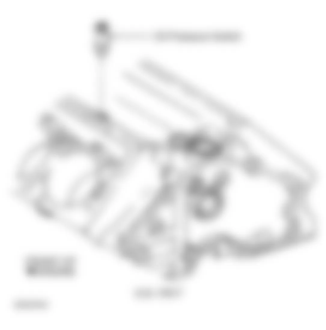 GMC Pickup C3500 2000 - Component Locations -  Rear Of Engine Block (6.5L VIN F)