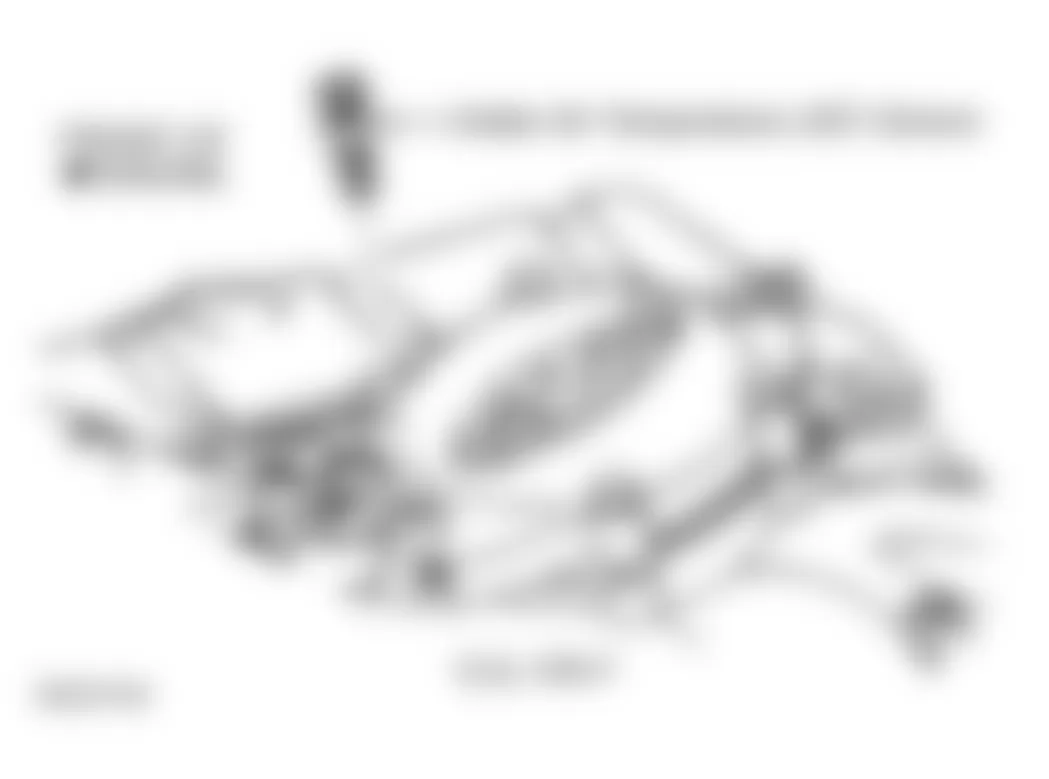 GMC Pickup C3500 2000 - Component Locations -  Top Of Intake Manifold (6.5L VIN F)