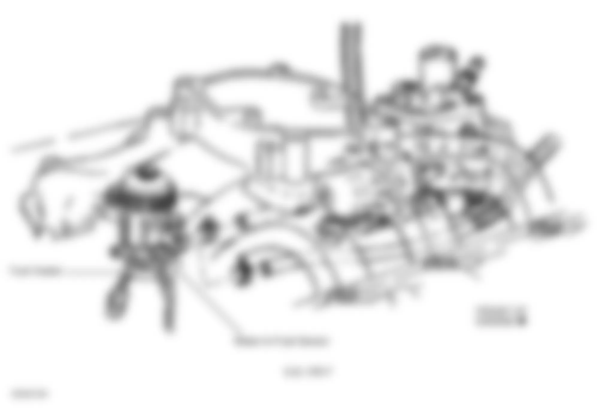 GMC Pickup C3500 2000 - Component Locations -  Rear Of Intake Manifold (6.5L VIN F)