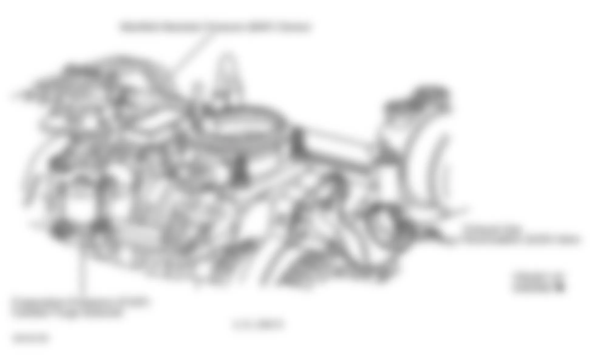 GMC Pickup K3500 2000 - Component Locations -  Top Of Engine (5.7L VIN R)