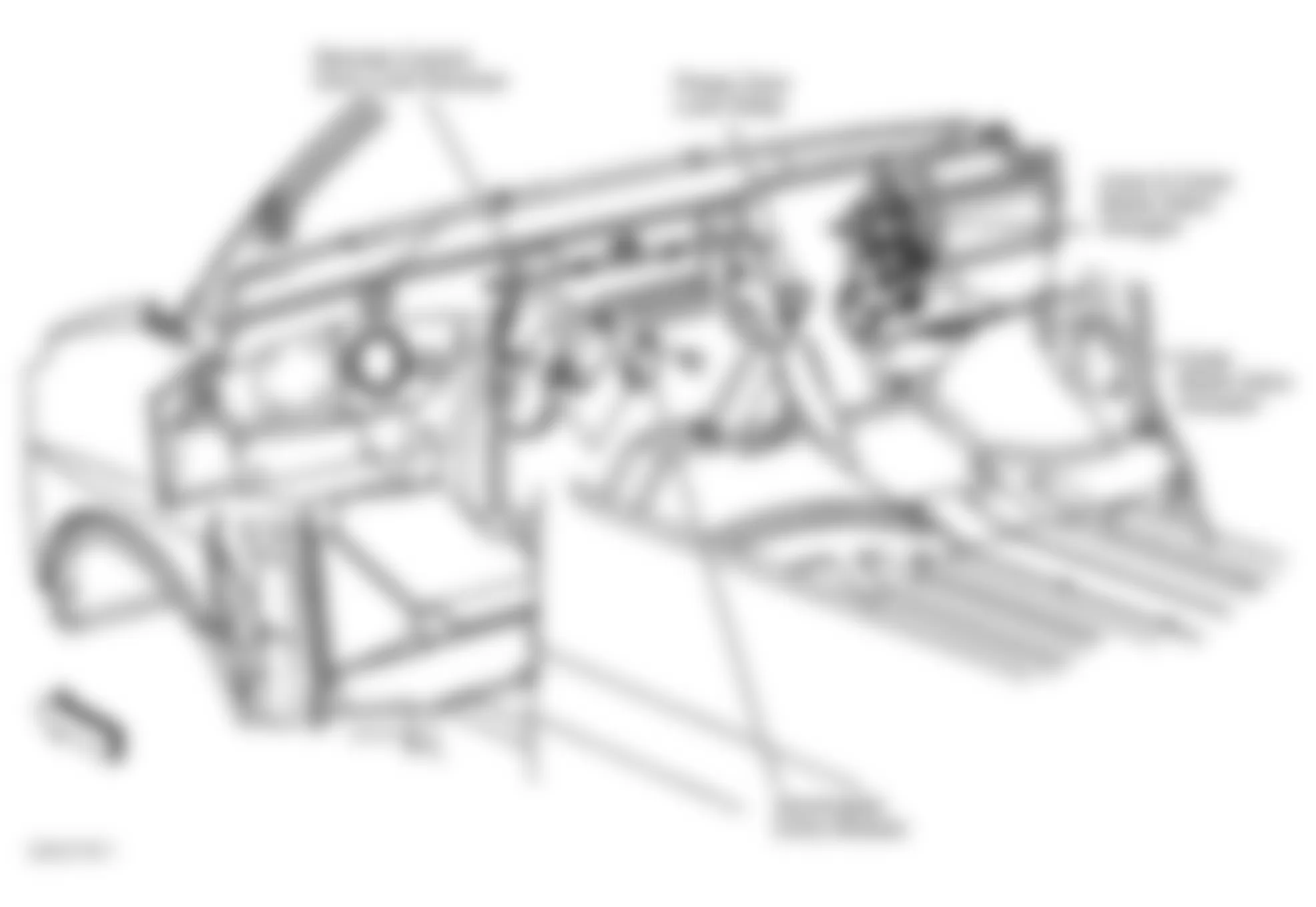 GMC Savana Camper Special G3500 2000 - Component Locations -  Dash