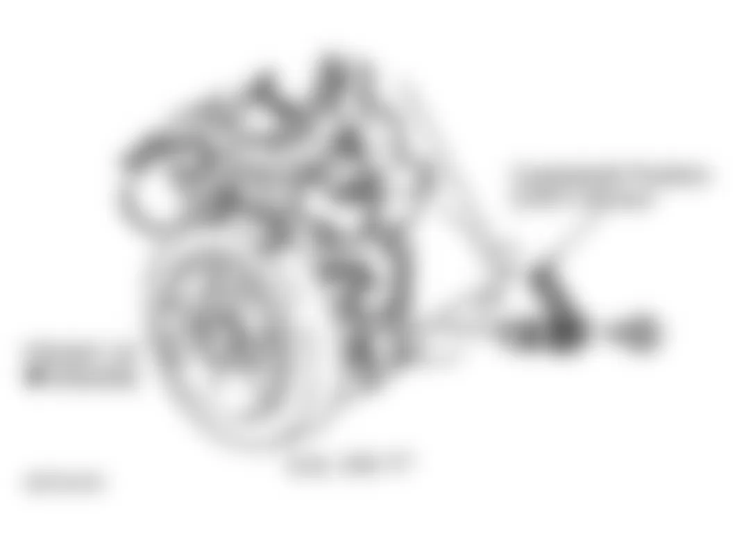 GMC Savana G1500 2000 - Component Locations -  Front Of Engine (6.5L VIN F)