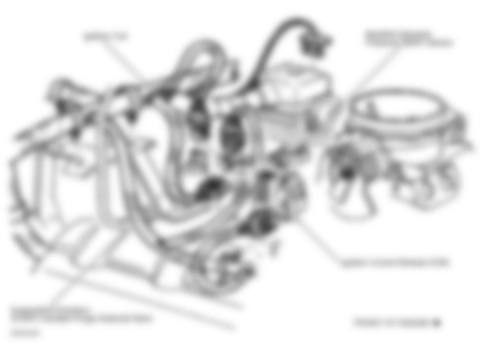GMC Safari 2001 - Component Locations -  Top Rear Of Engine
