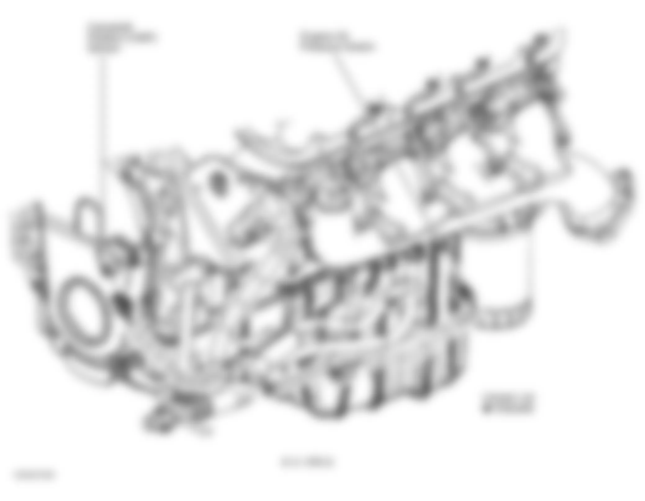 GMC Savana Camper Special G3500 2001 - Component Locations -  Left Side Of Engine (8.1L VIN G)