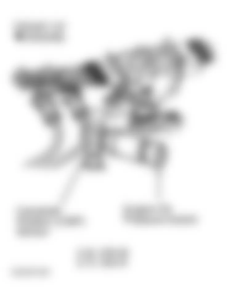 GMC Savana G1500 2001 - Component Locations -  Top Rear Of Engine (5.0L VIN M & 5.7L VIN R)