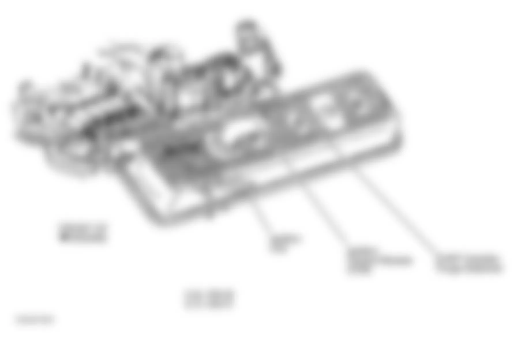 GMC Savana G3500 2001 - Component Locations -  Top Right Of Engine (5.0L VIN M & 5.7L VIN R)