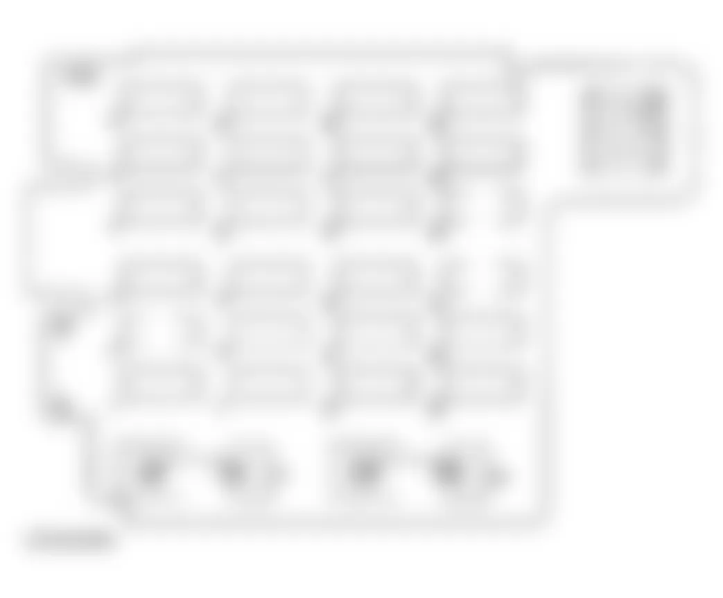 GMC Cab & Chassis Sierra 3500 2002 - Component Locations -  Identifying Instrument Panel Fuse Block Components