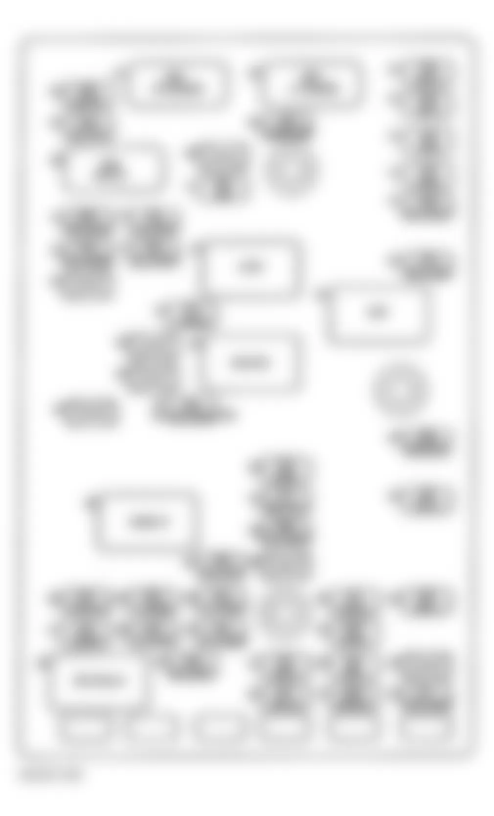 GMC Envoy 2002 - Component Locations -  Identifying Rear Fuse Block Components (GMT 370, VIN 6 With Long Wheelbase)