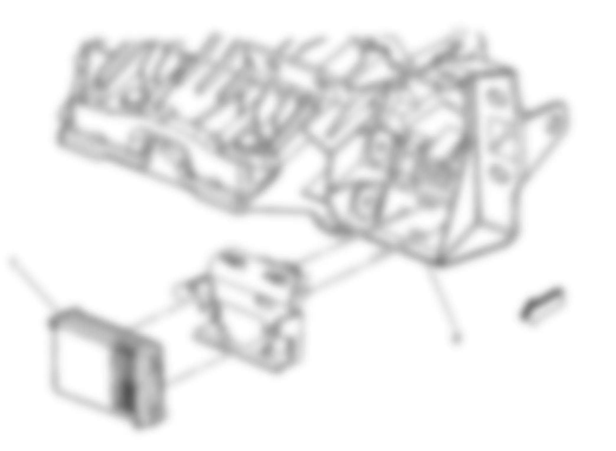 GMC Envoy XL 2002 - Component Locations -  Left End Of Dash (Transfer Case Shift Control Module 2)