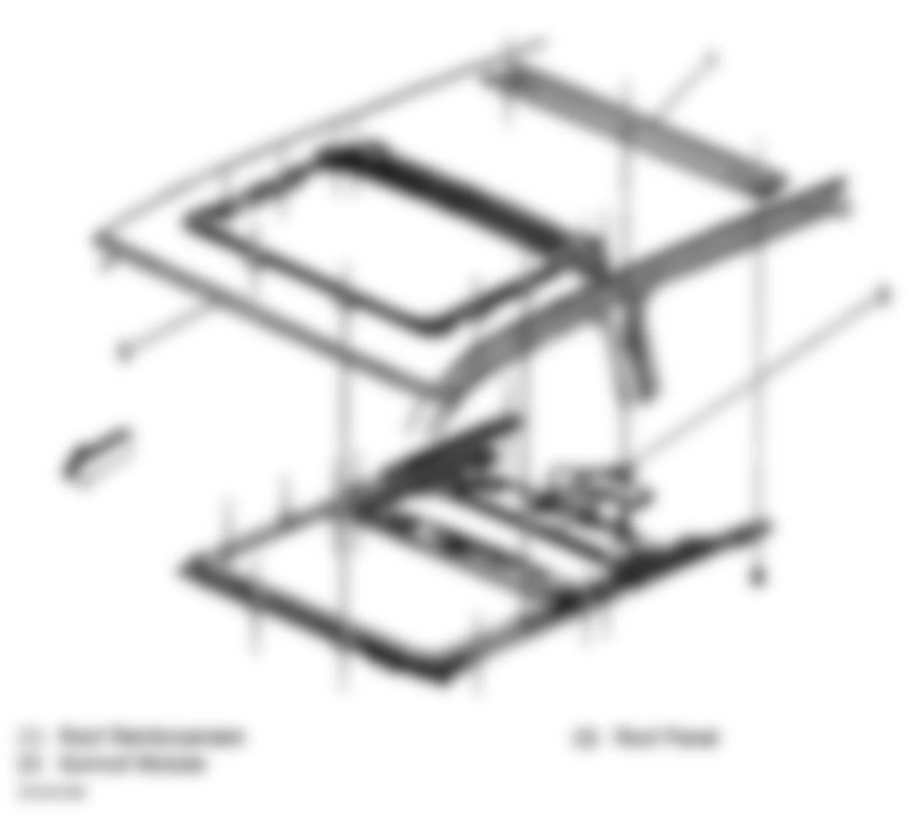 GMC Envoy XL 2002 - Component Locations -  Identifying Sunroof Module