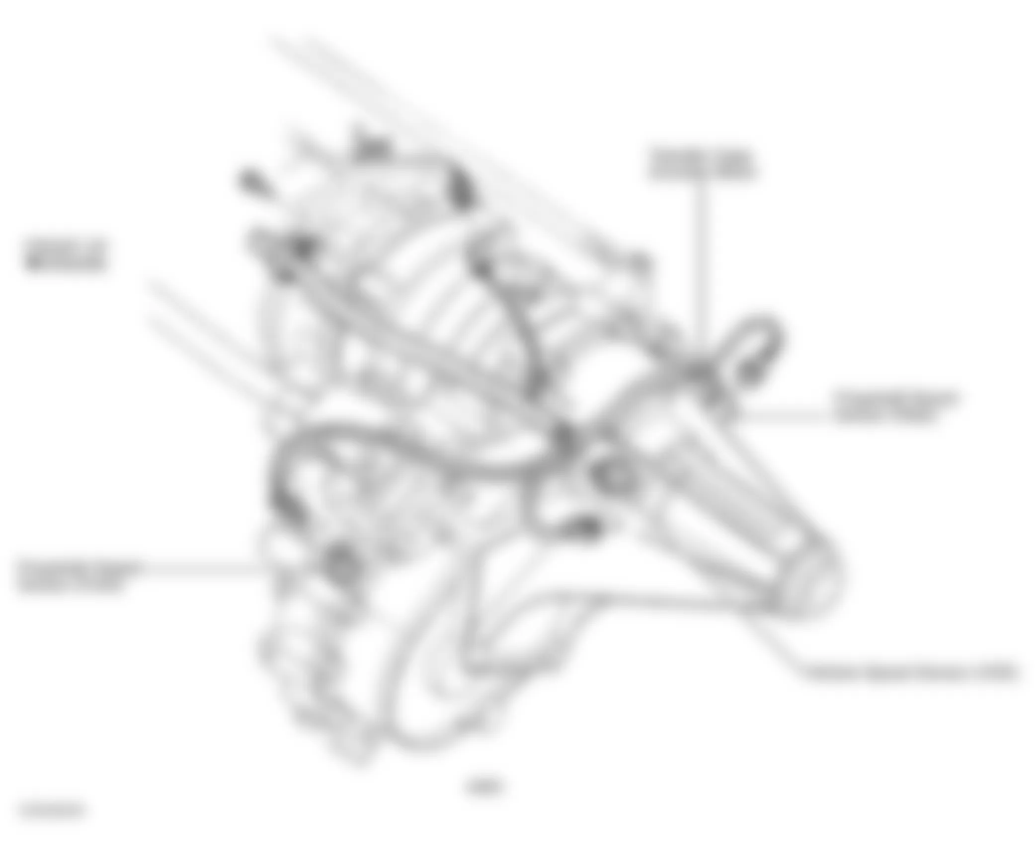 GMC Safari 2002 - Component Locations -  Transmission & Transfer Case (4WD)
