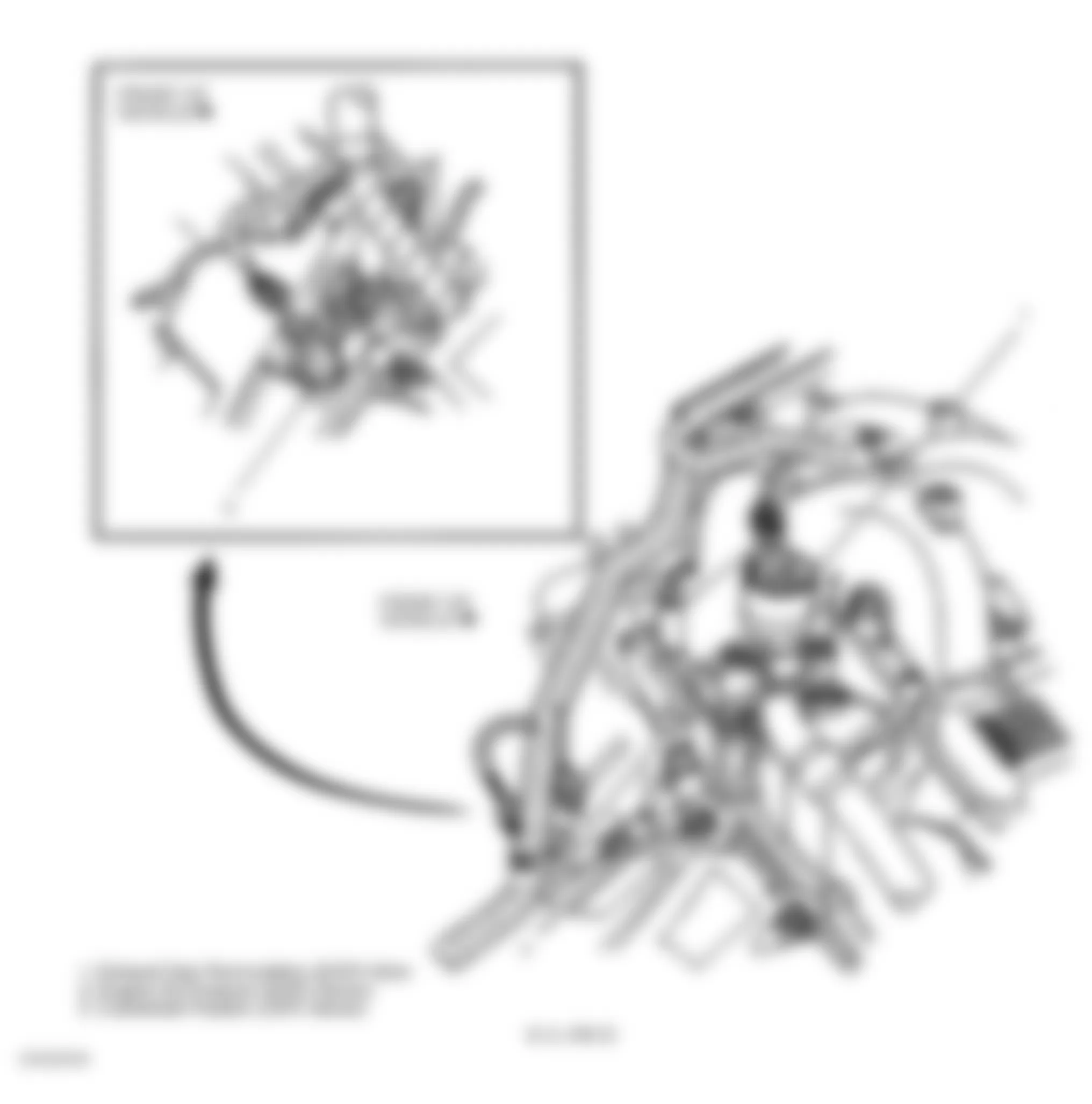 GMC Sierra 1500 2002 - Component Locations -  Rear Of Engine (8.1L VIN G)