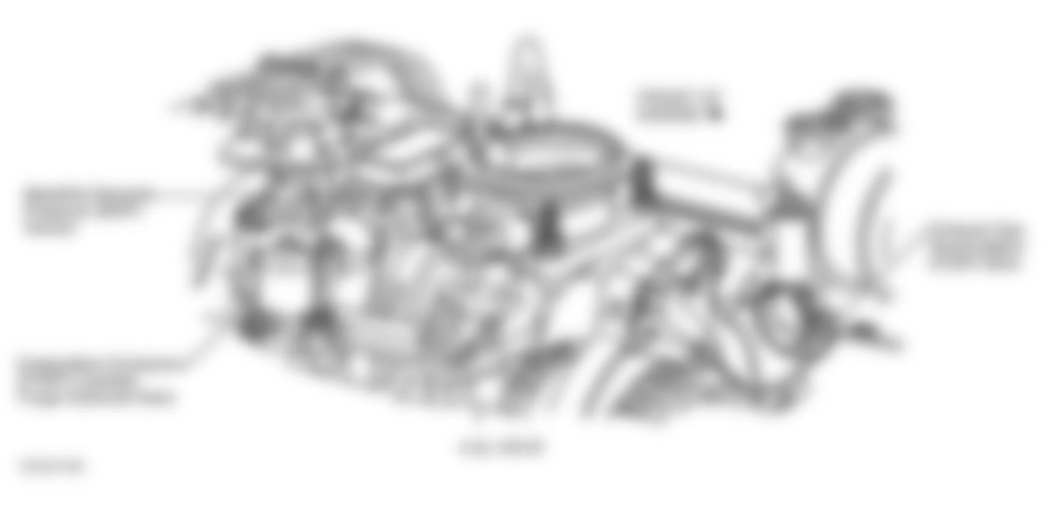 GMC Sonoma 2002 - Component Locations -  Top Of Engine (4.3L VIN W)