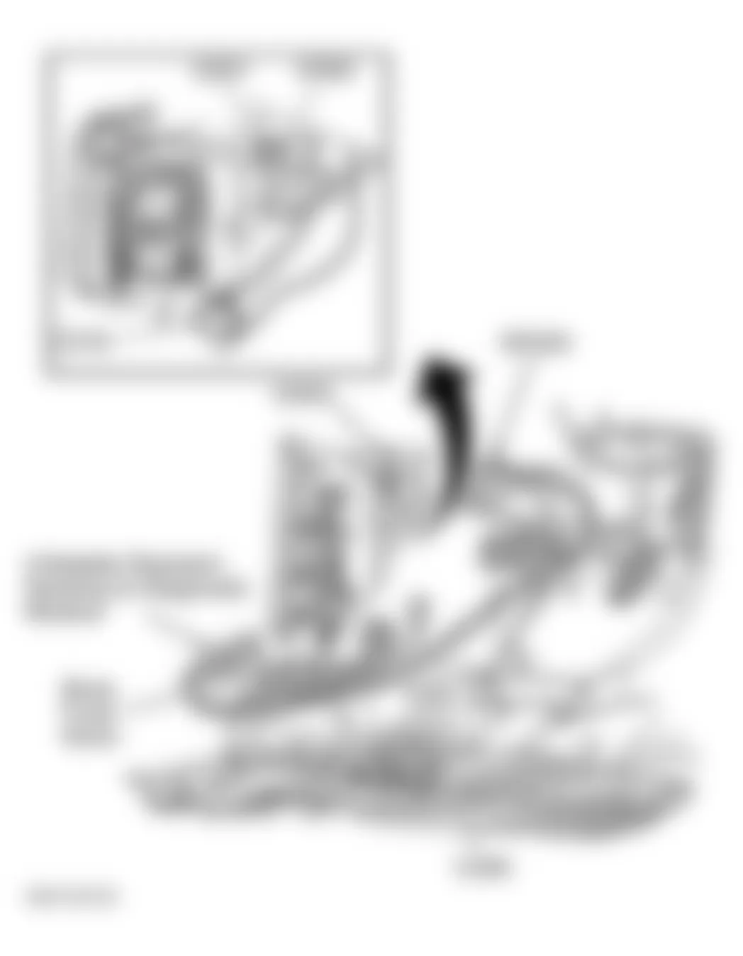 GMC Savana G1500 2003 - Component Locations -  Left Kick Panel