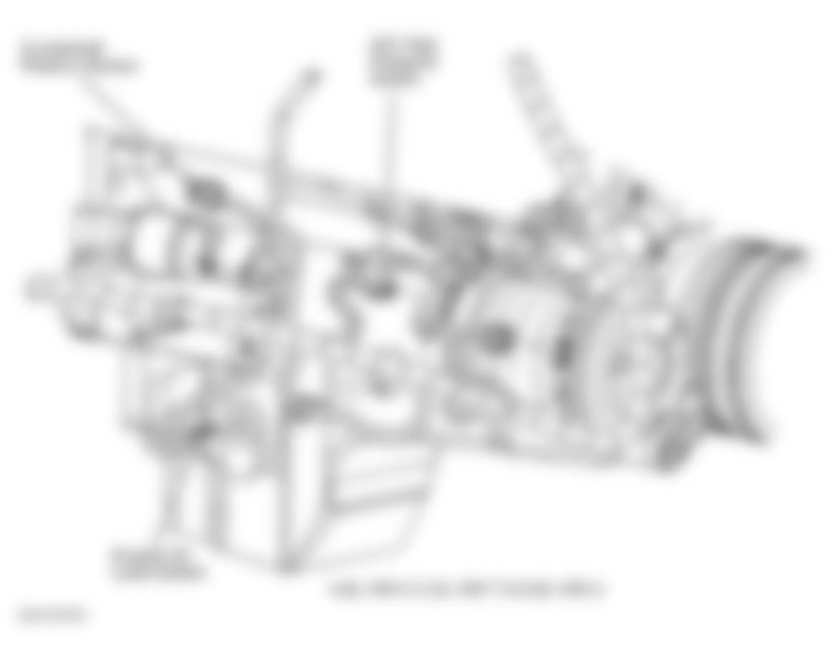 GMC Savana G3500 2003 - Component Locations -  Lower Right Side Of Engine (4.8L VIN V, 5.3L VIN T & 6.0L VIN U)
