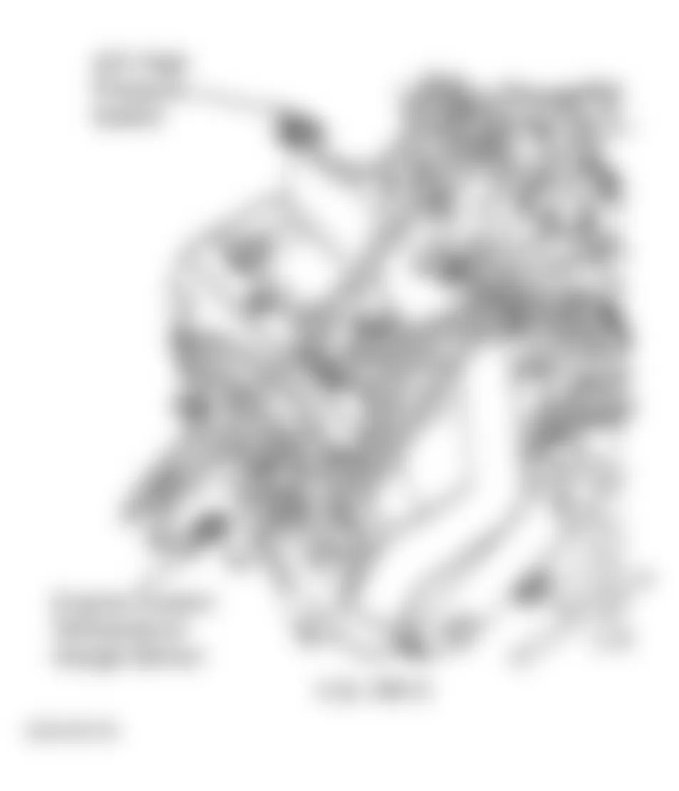 GMC Savana Special G3500 2003 - Component Locations -  Left Side Of Engine (4.3L VIN X)