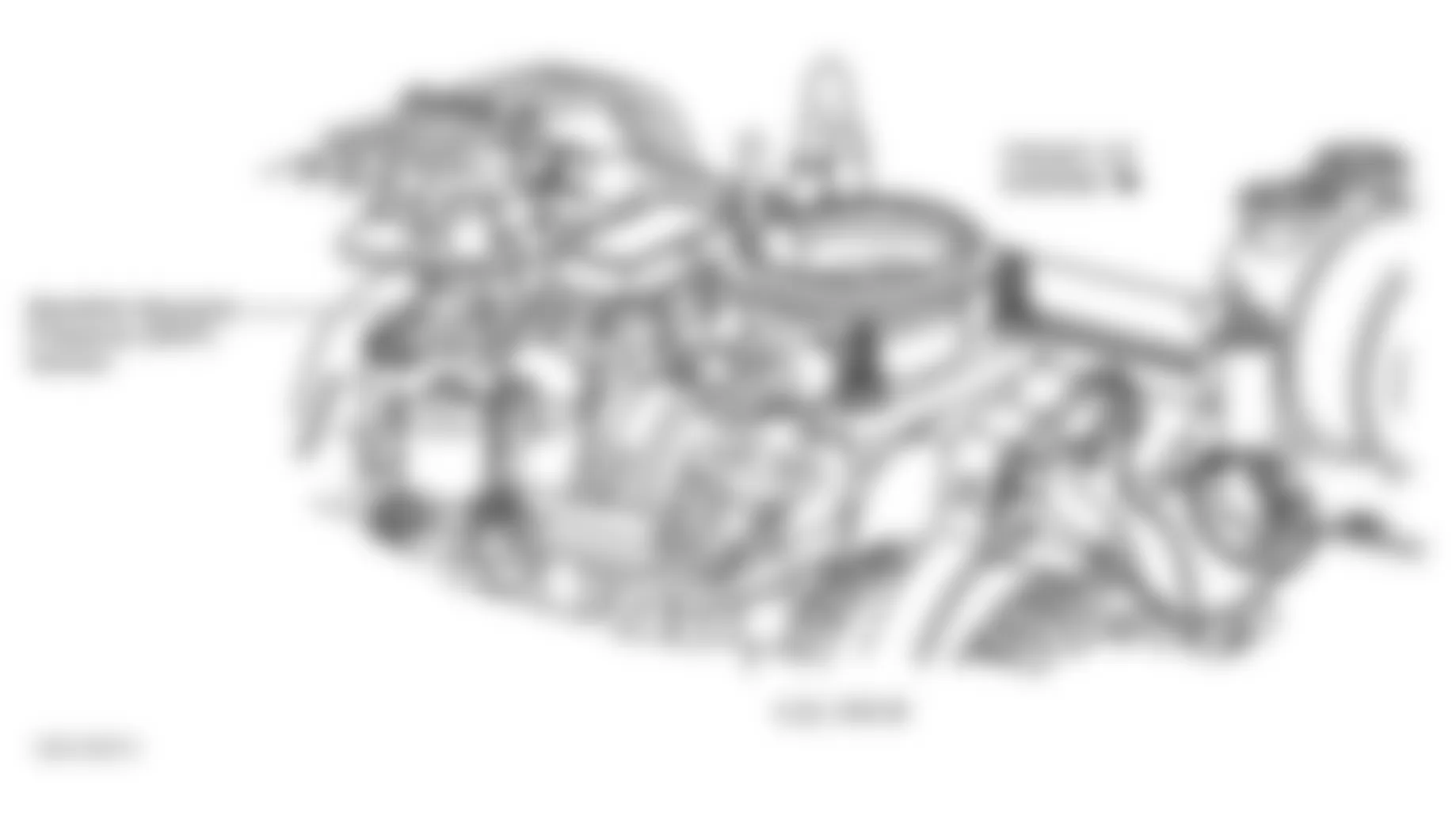 GMC Sierra 1500 2003 - Component Locations -  Top Of Engine (4.3L VIN W)