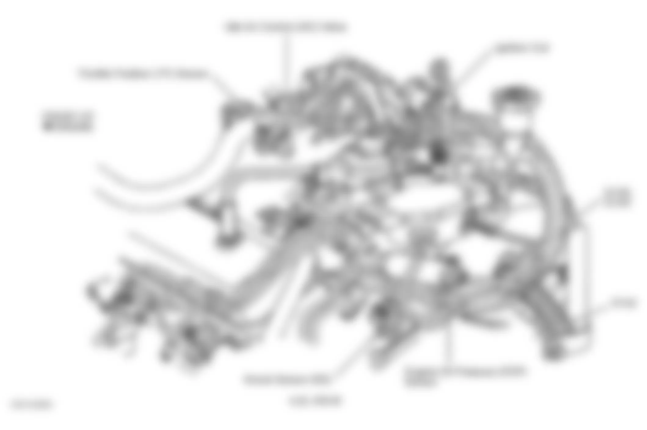 GMC Sonoma 2003 - Component Locations -  Rear Of Engine (4.3L VIN W)