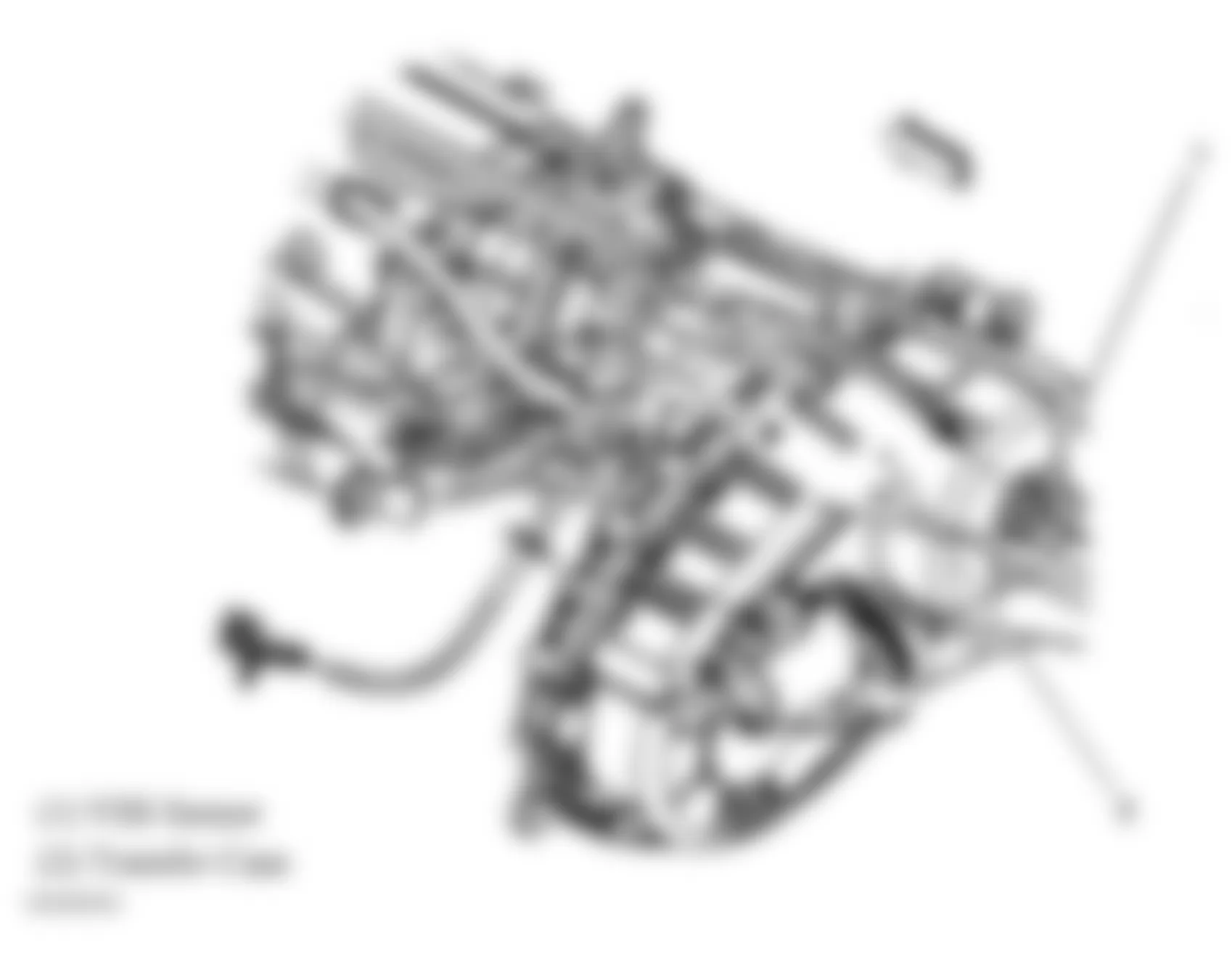 GMC Canyon 2004 - Component Locations -  Transfer Case