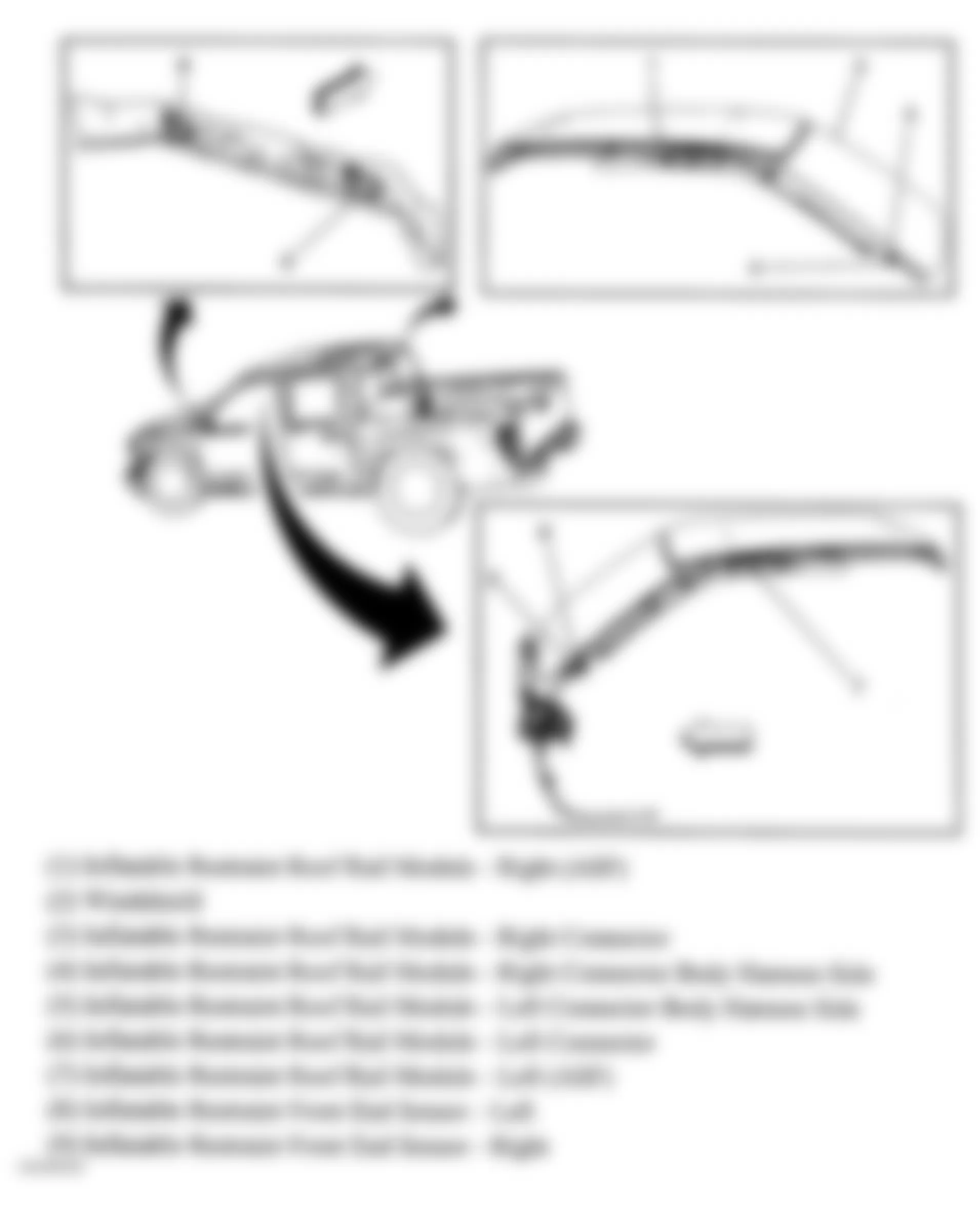 GMC Canyon 2004 - Component Locations -  SIR System Overview