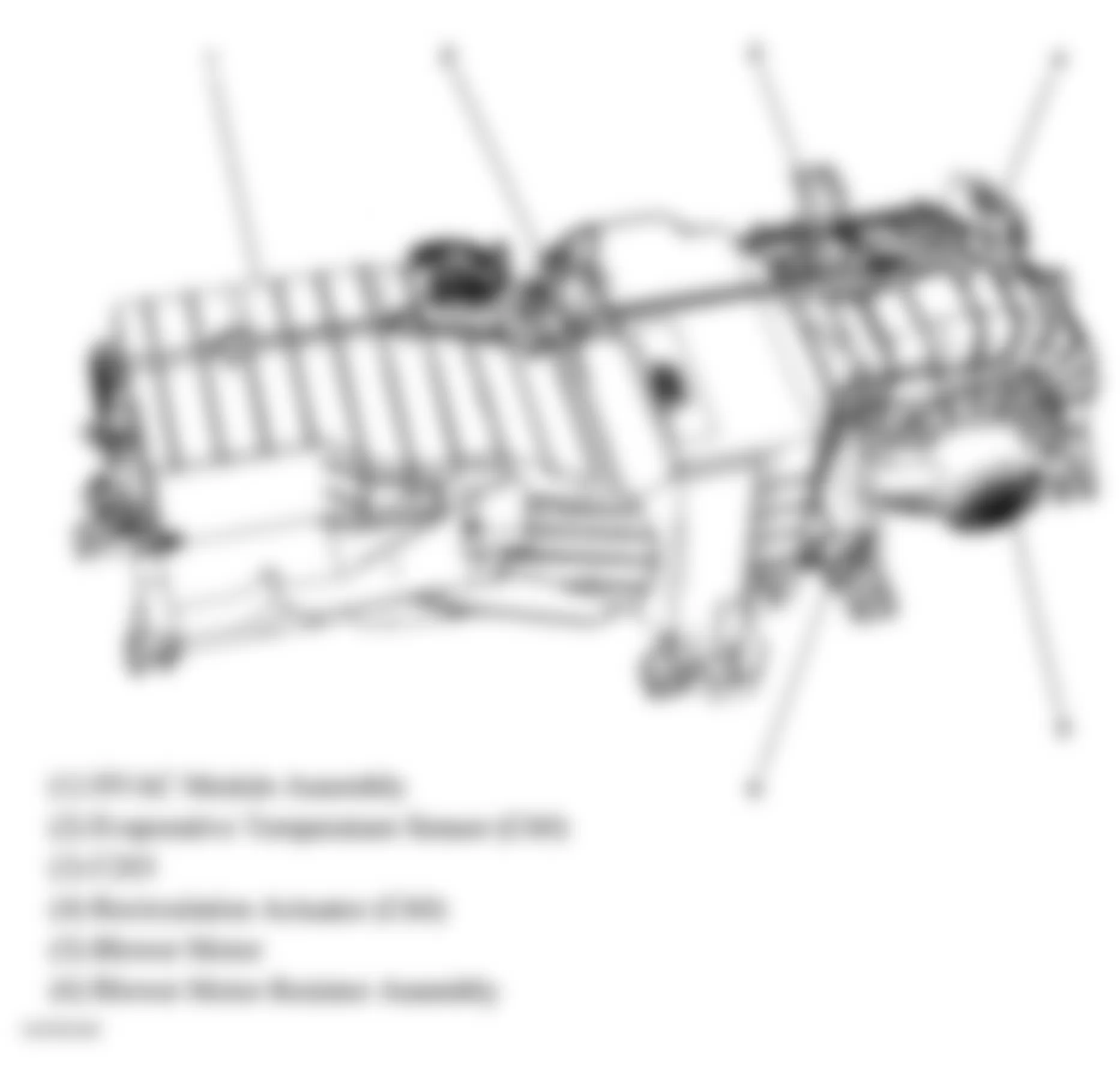 GMC Canyon 2004 - Component Locations -  HVAC Module Assembly