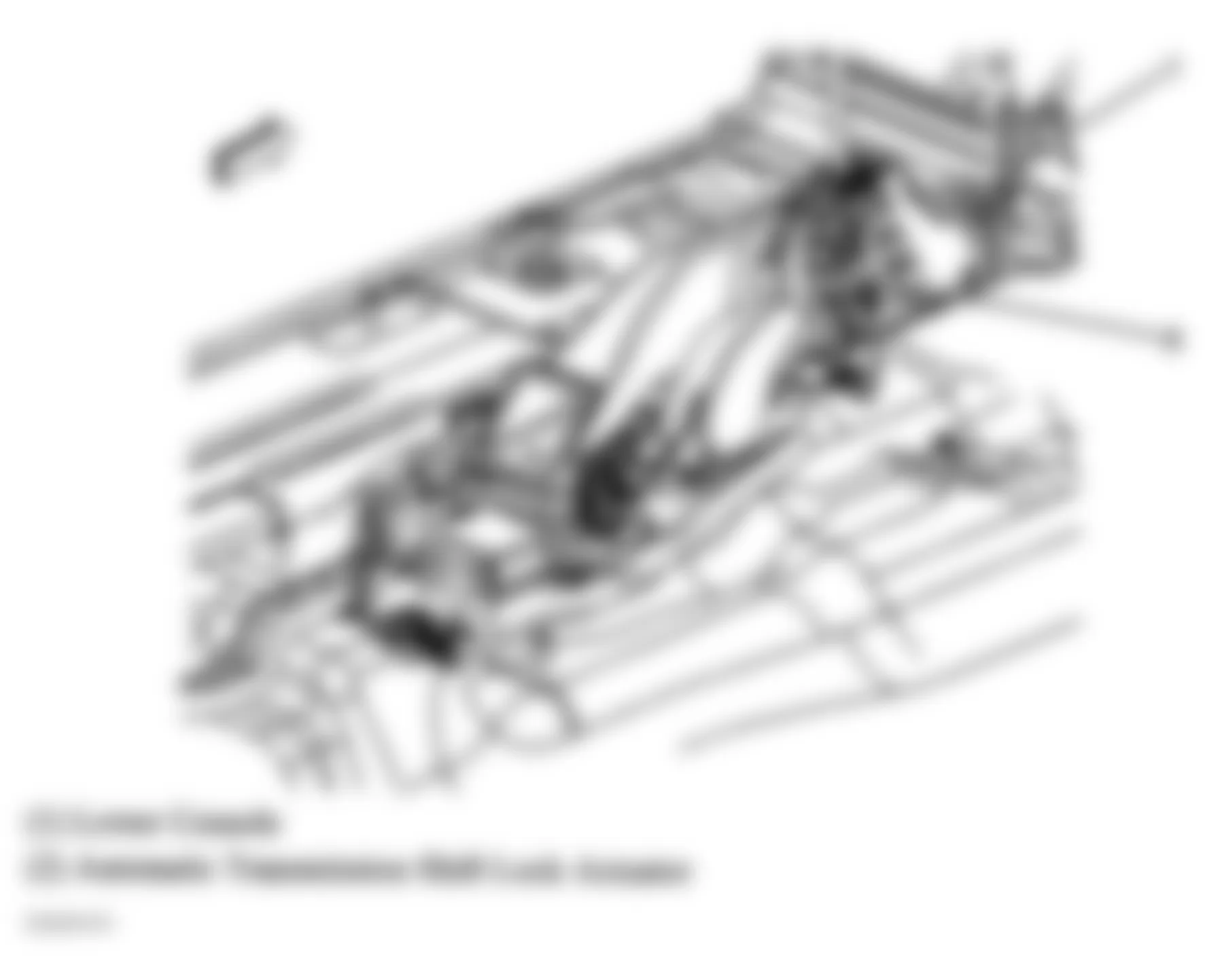 GMC Envoy 2004 - Component Locations -  Center Of Floor Pan