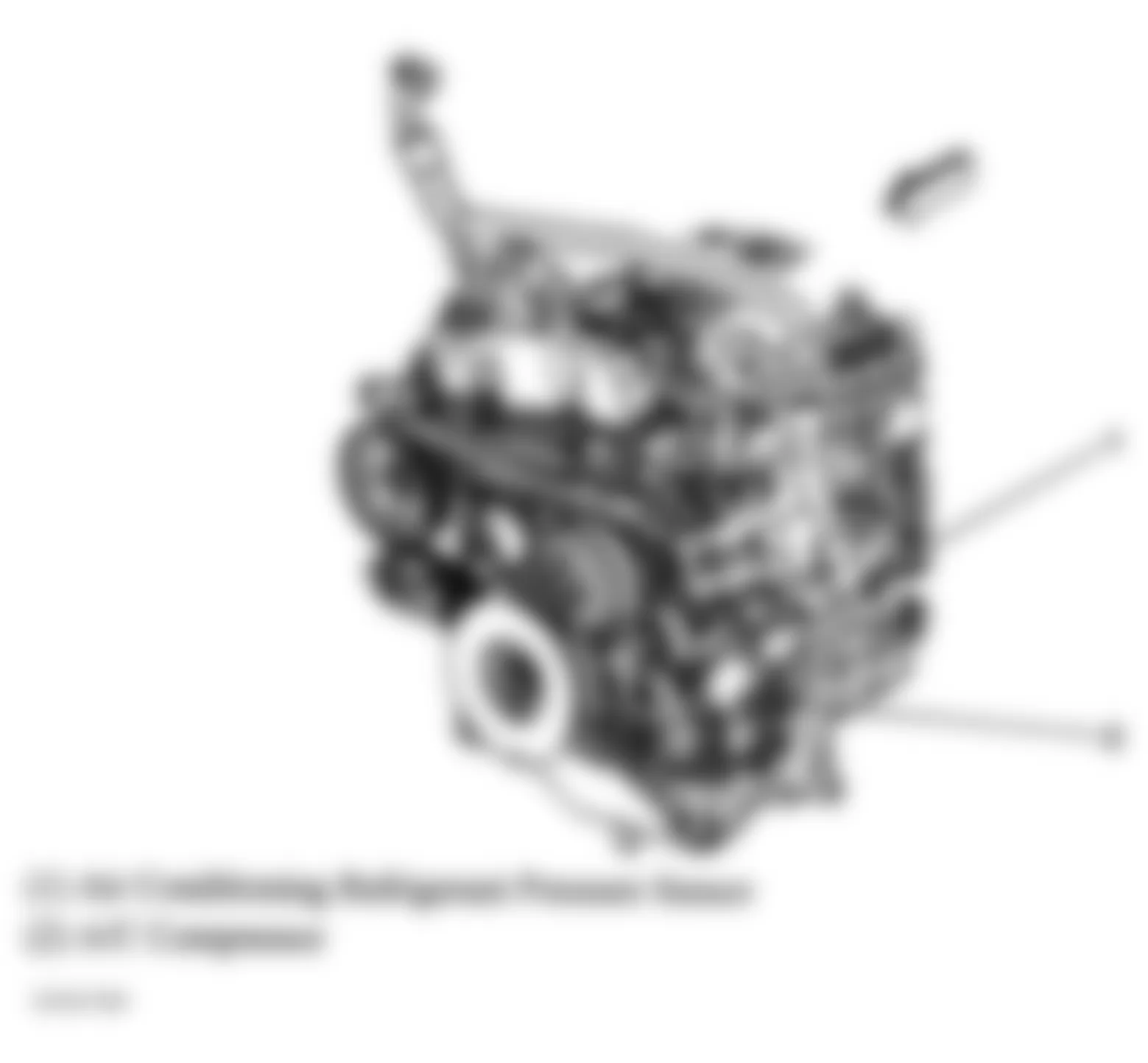 GMC Envoy XUV 2004 - Component Locations -  Front Of Engine (4.2L)