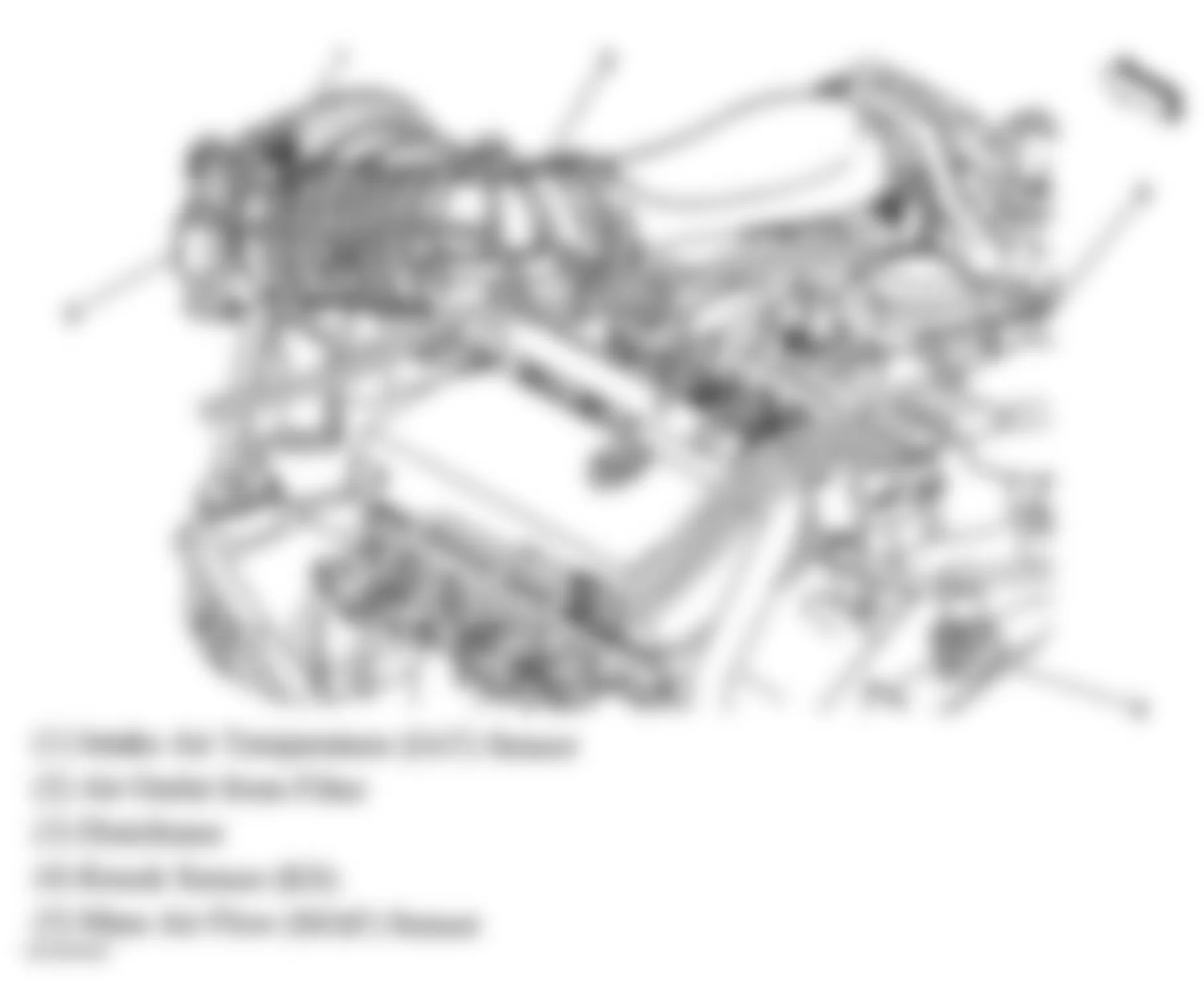 GMC Jimmy 2004 - Component Locations -  Top Left Of Engine (4.3L)