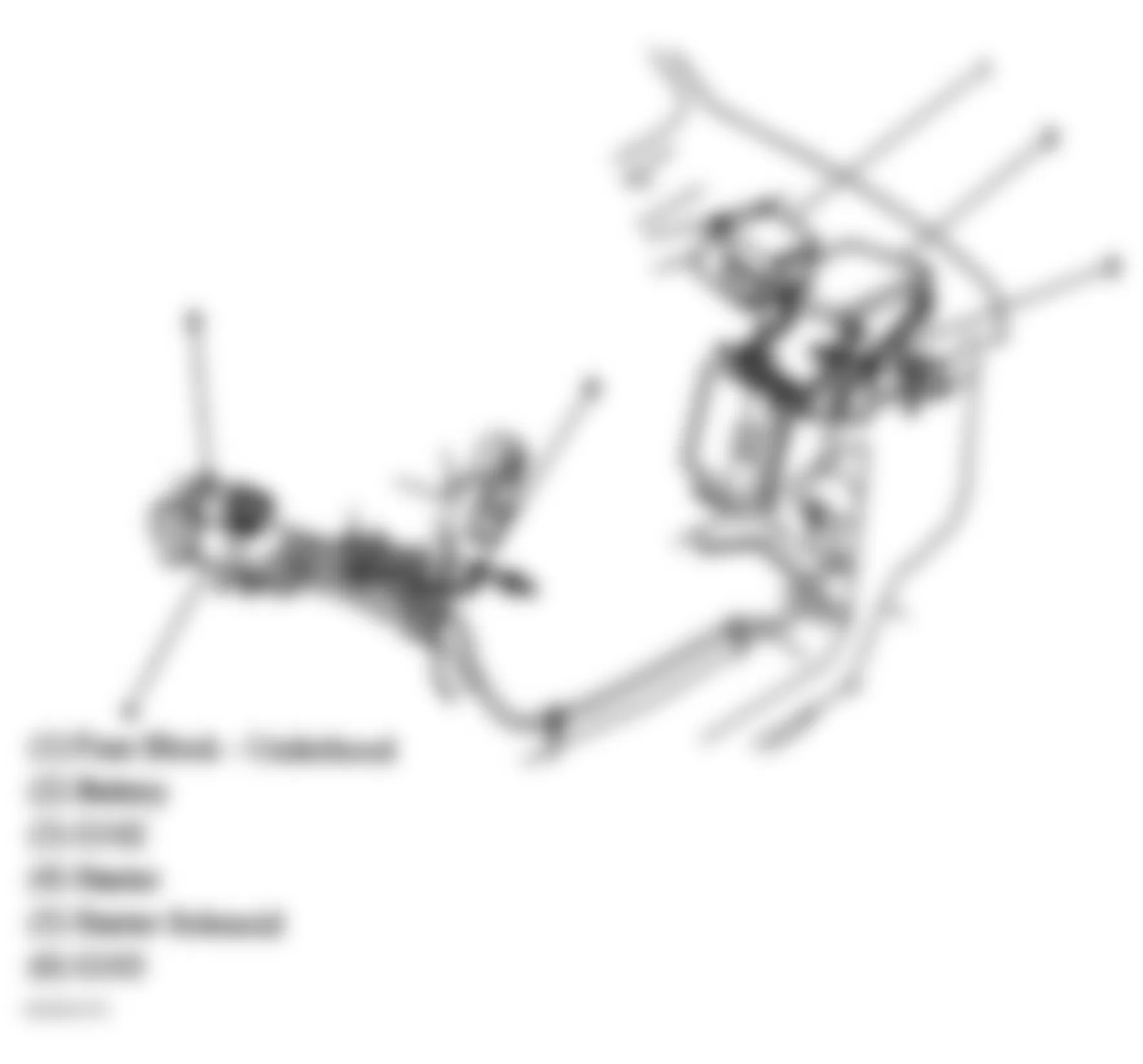 GMC Safari 2004 - Component Locations -  Left Front Of Engine Compartment