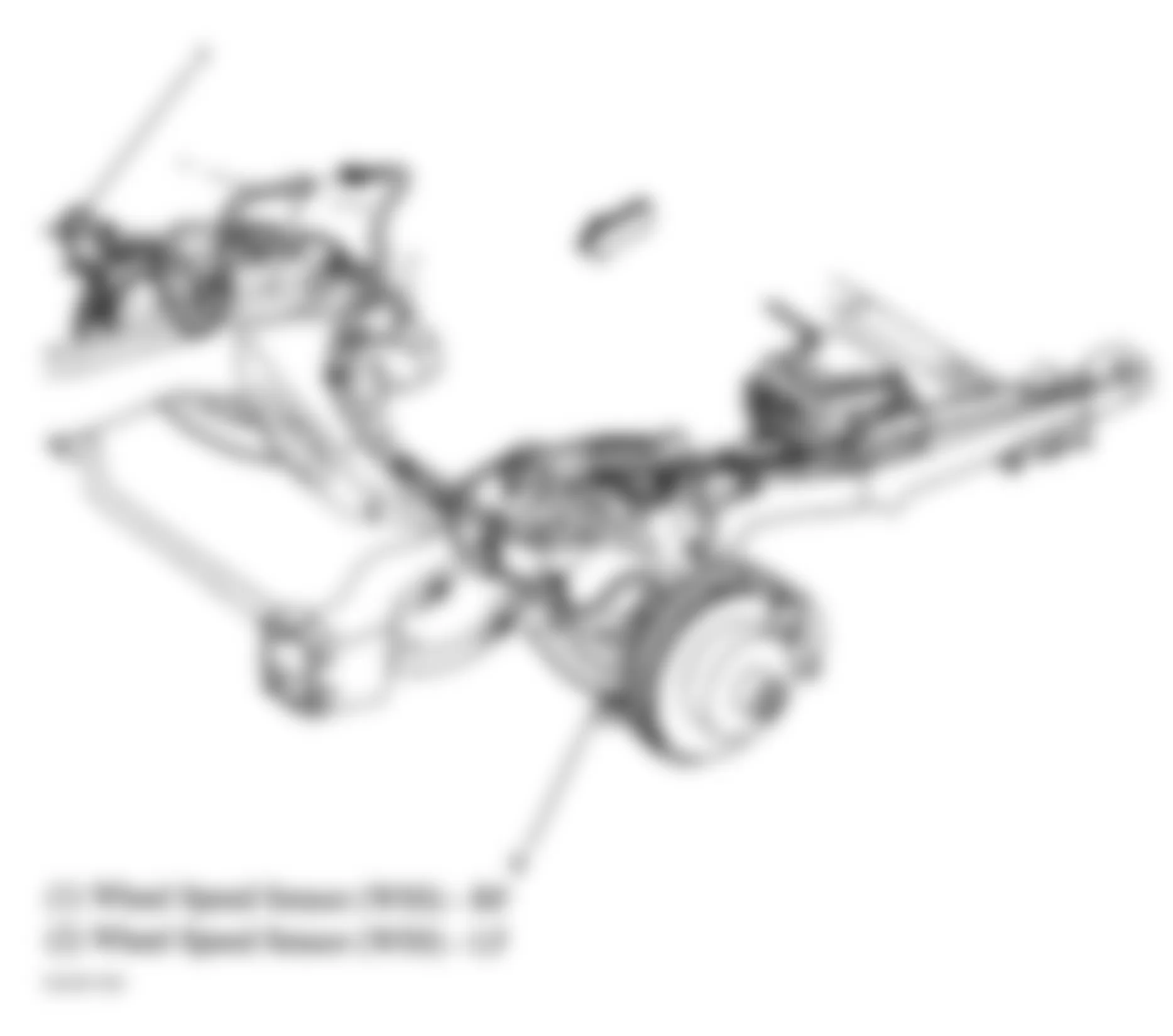 GMC Safari 2004 - Component Locations -  Antilock Brake System Components