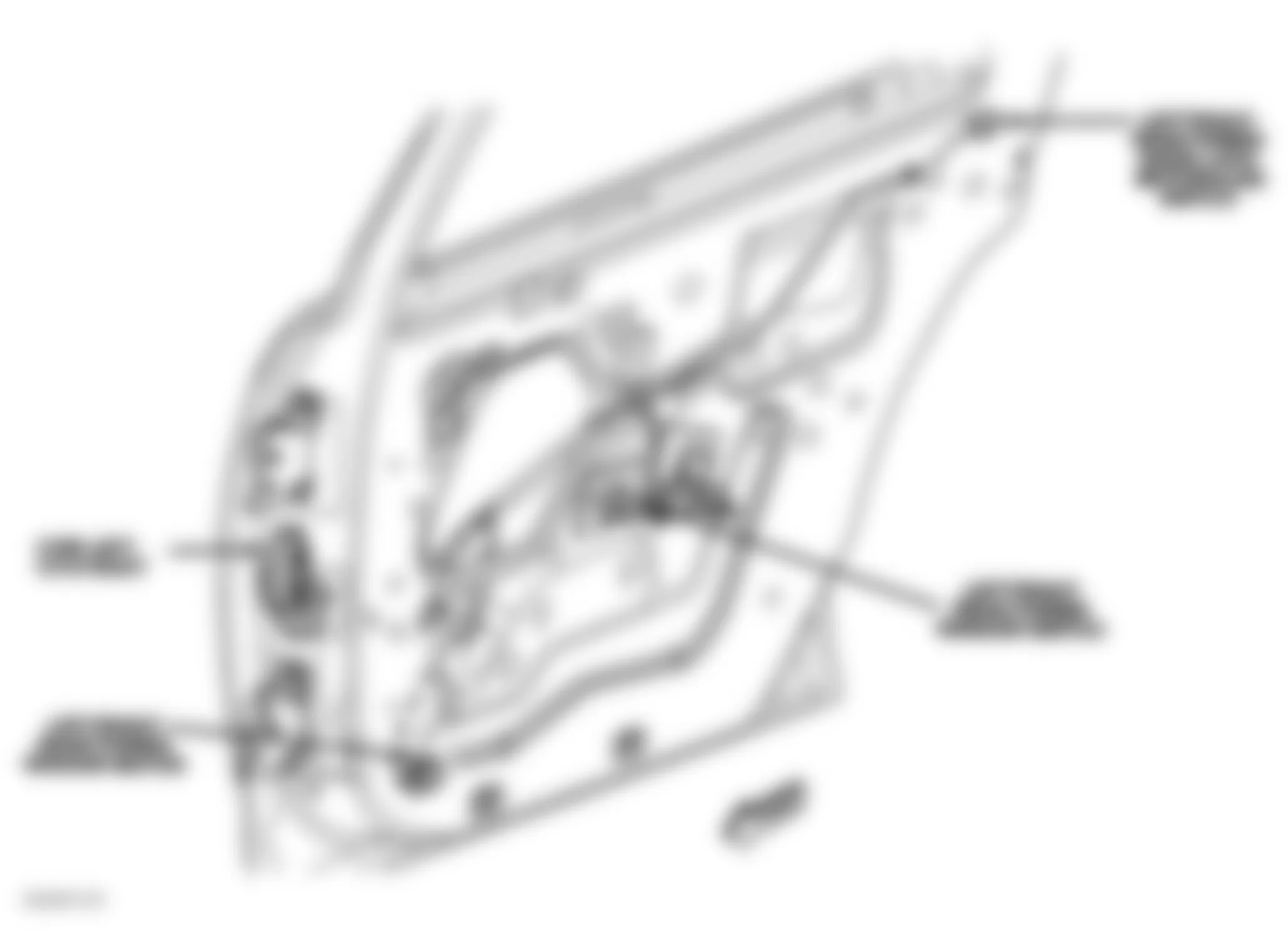 GMC Safari 2004 - Component Locations -  Left & Right Rear Doors